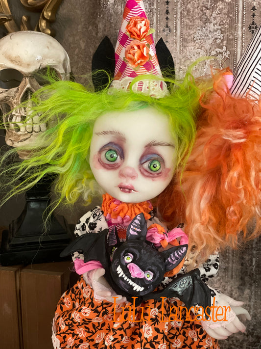 Batty Beth Conjoined Halloween Twins Original LuLu Lancaster Art Doll