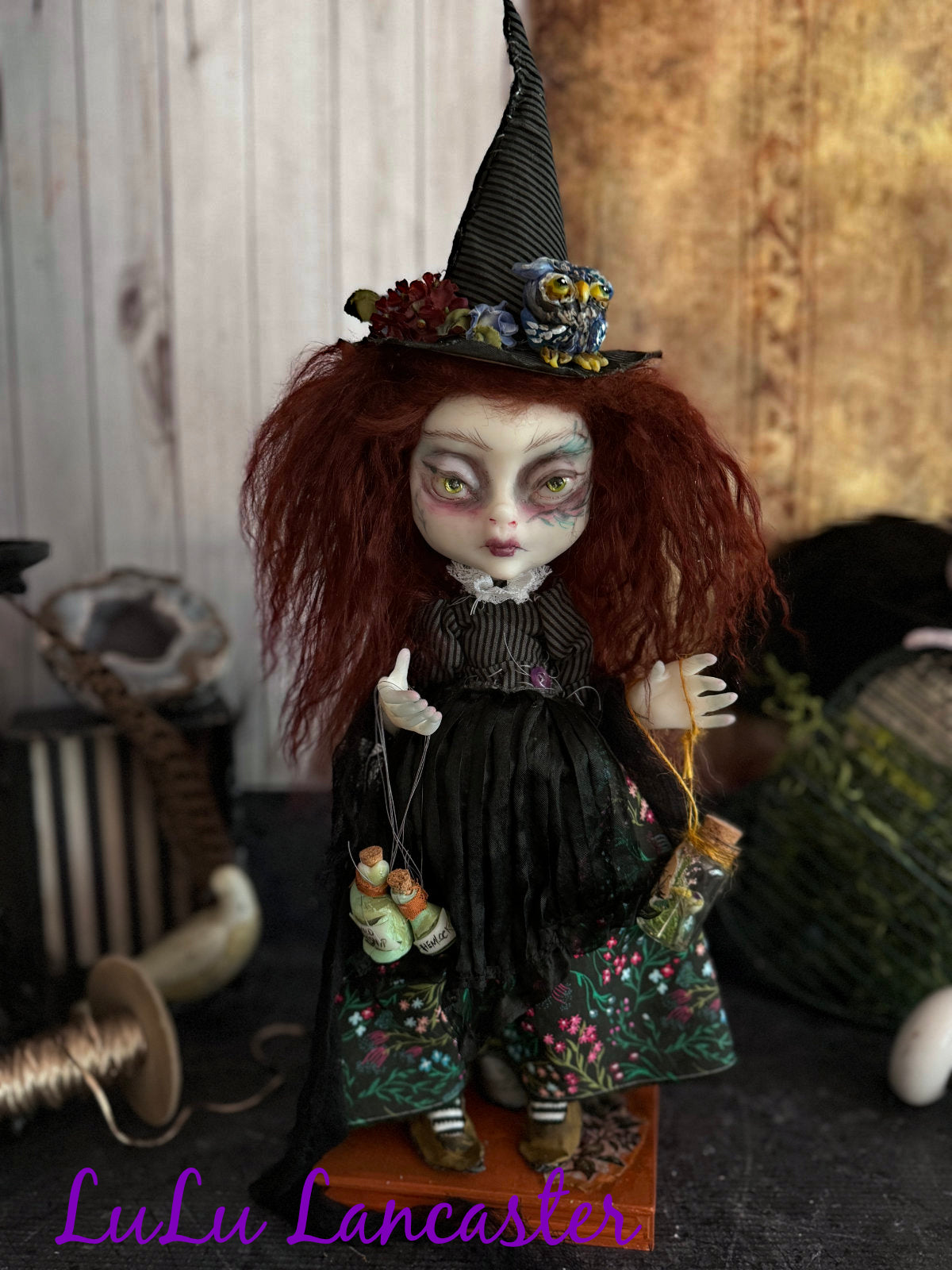BellaDonna the Botanist mini Witchy Original LuLu Lancaster Art Doll