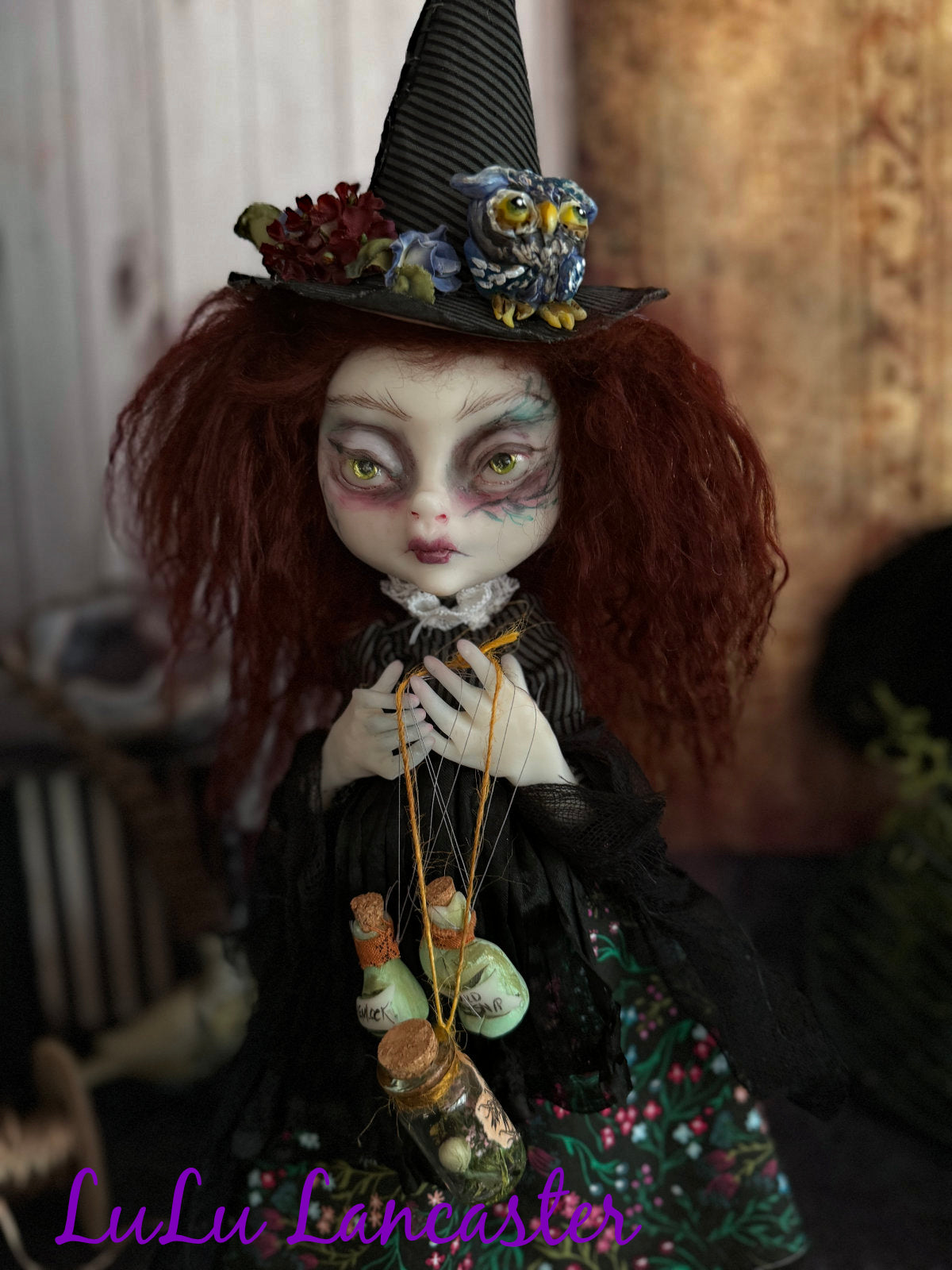 BellaDonna the Botanist mini Witchy Original LuLu Lancaster Art Doll