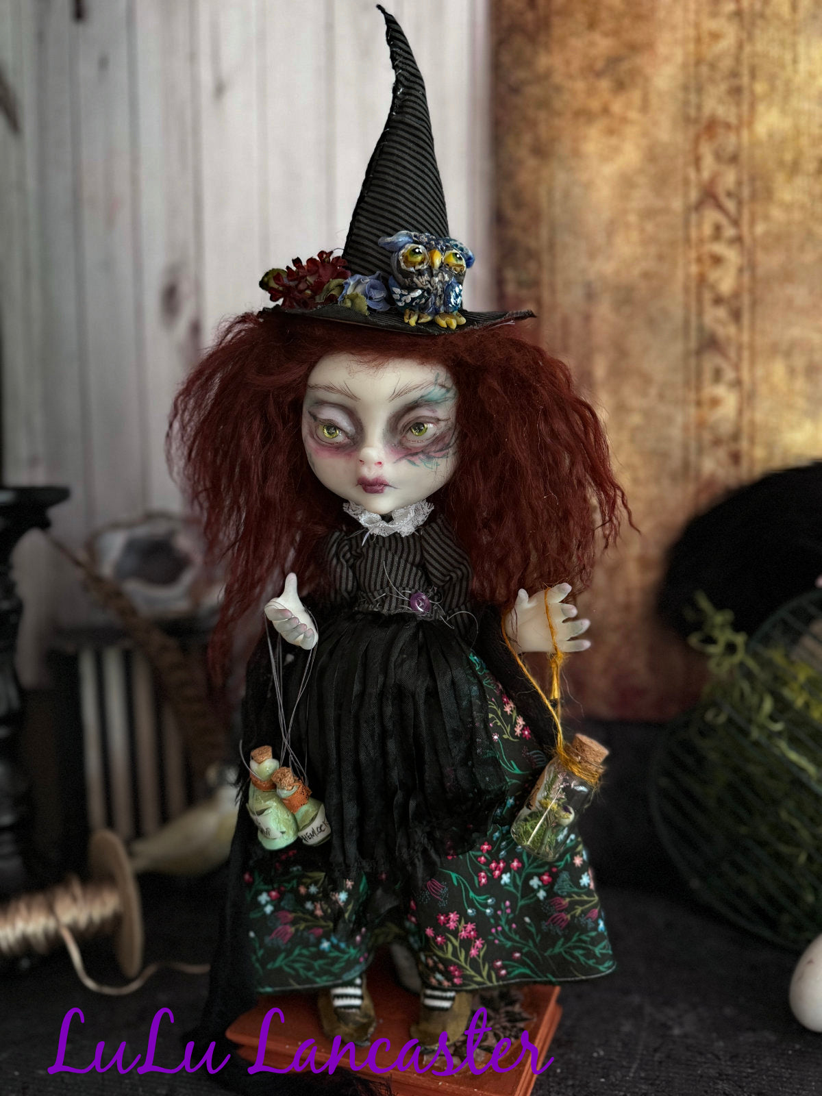 BellaDonna the Botanist mini Witchy Original LuLu Lancaster Art Doll