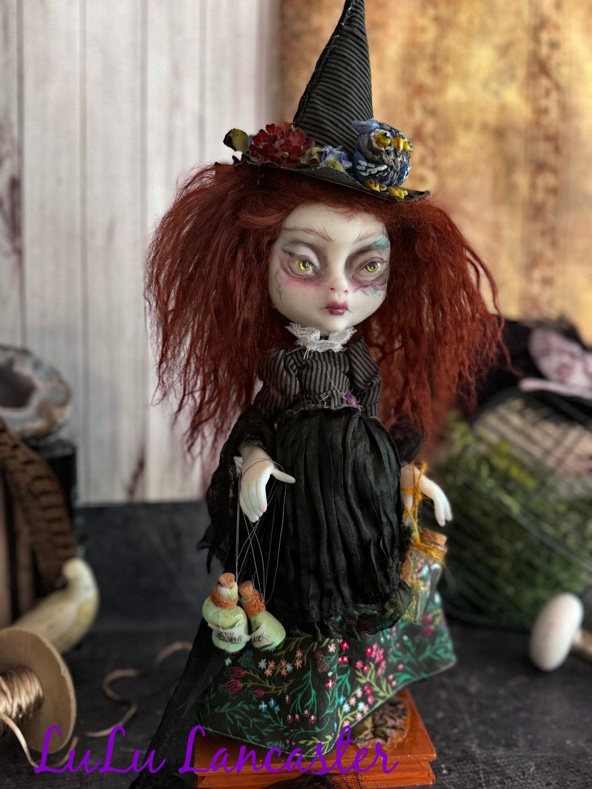 BellaDonna the Botanist mini Witchy Original LuLu Lancaster Art Doll