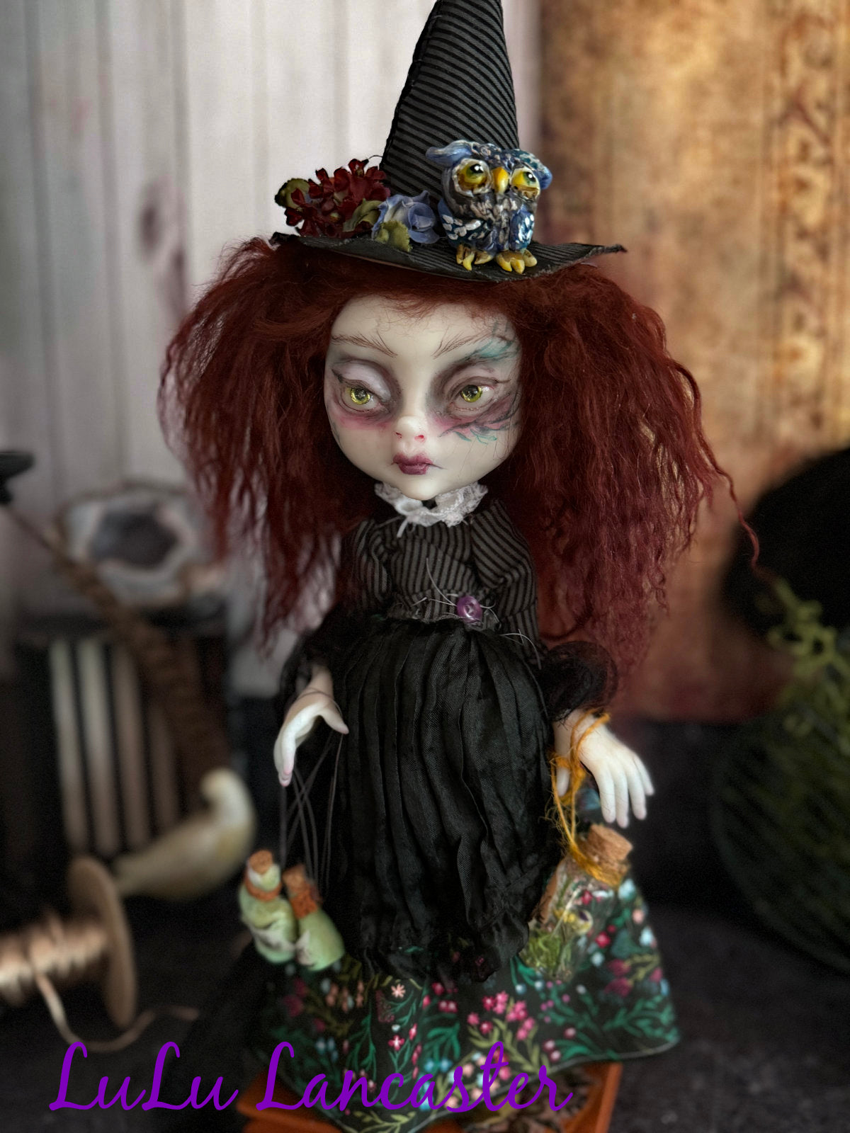 BellaDonna the Botanist mini Witchy Original LuLu Lancaster Art Doll