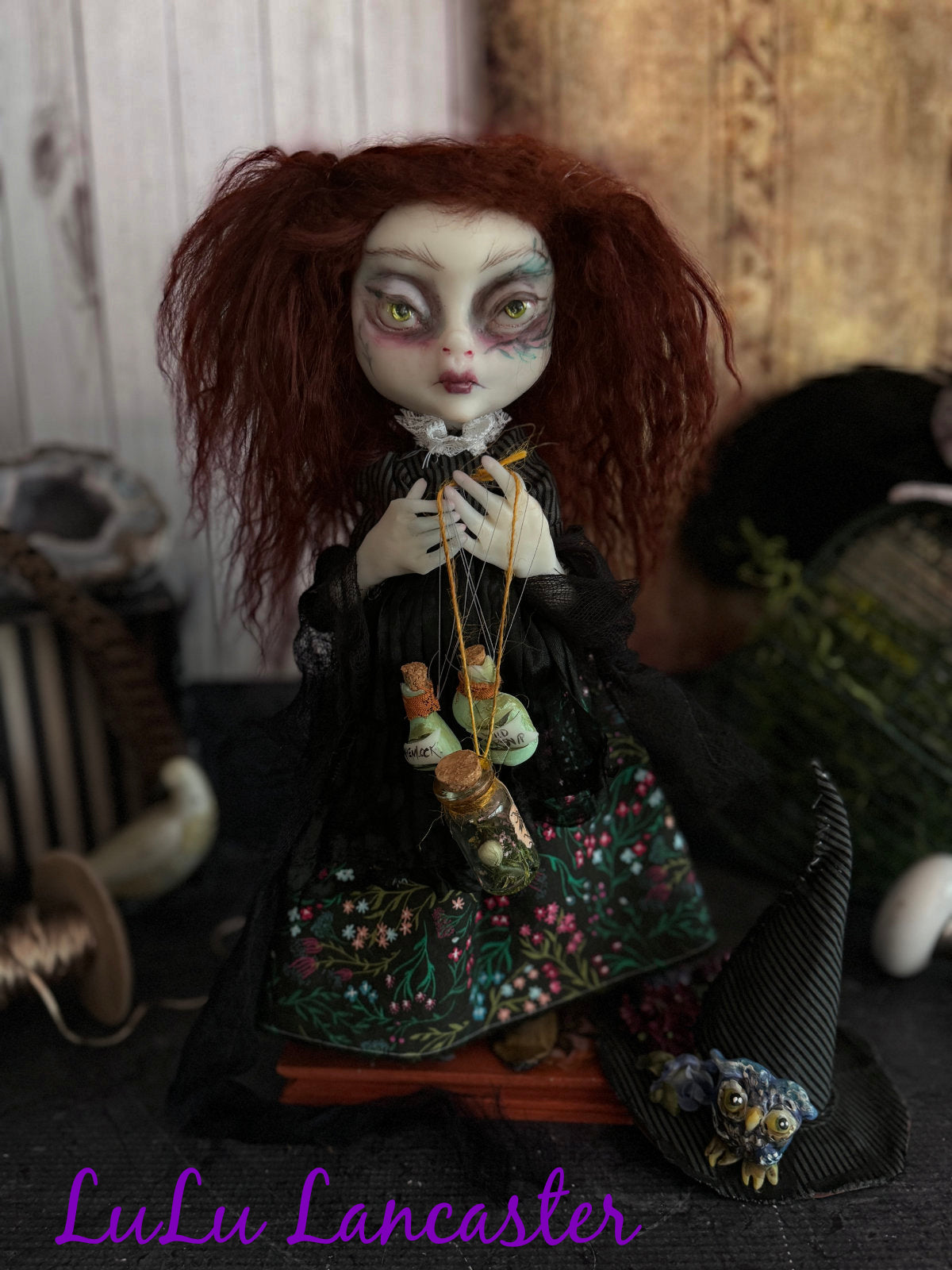 BellaDonna the Botanist mini Witchy Original LuLu Lancaster Art Doll