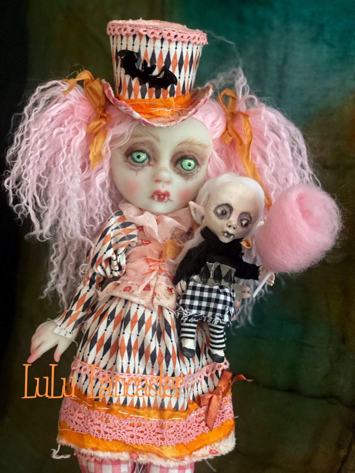 Bevin the biter Vampire Halloween Original LuLu Lancaster Art Doll
