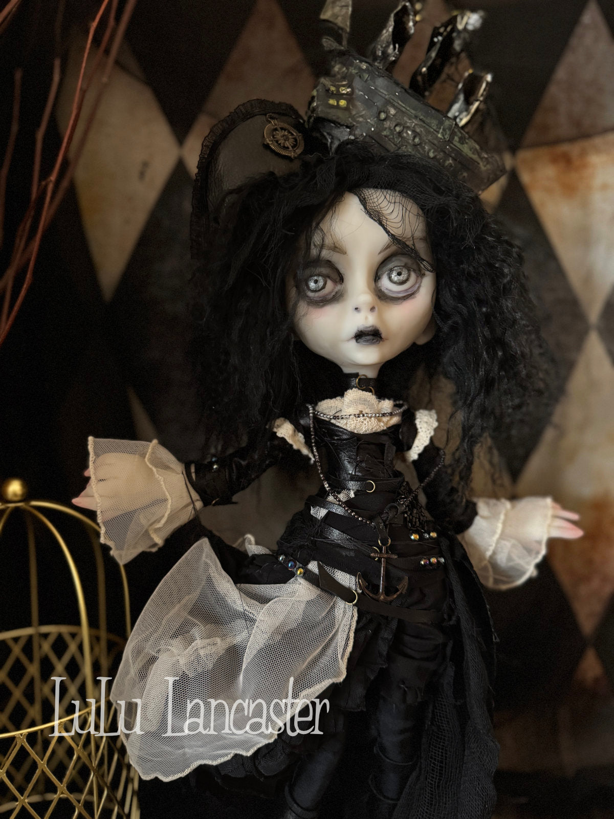 Black Pearl the Pirate  ~Original LuLu Lancaster Art Doll