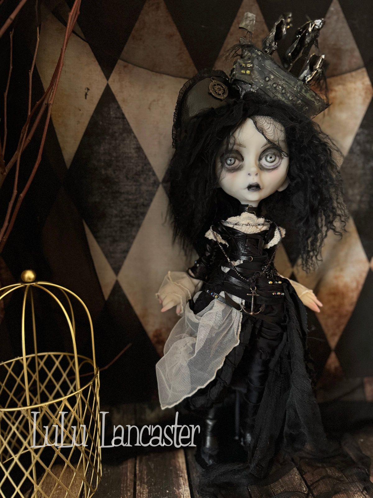 Black Pearl the Pirate  ~Original LuLu Lancaster Art Doll