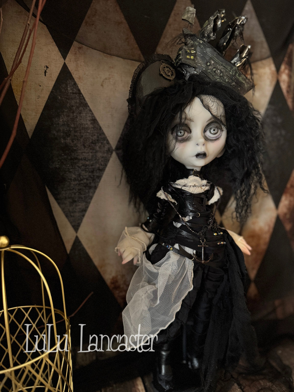 Black Pearl the Pirate  ~Original LuLu Lancaster Art Doll