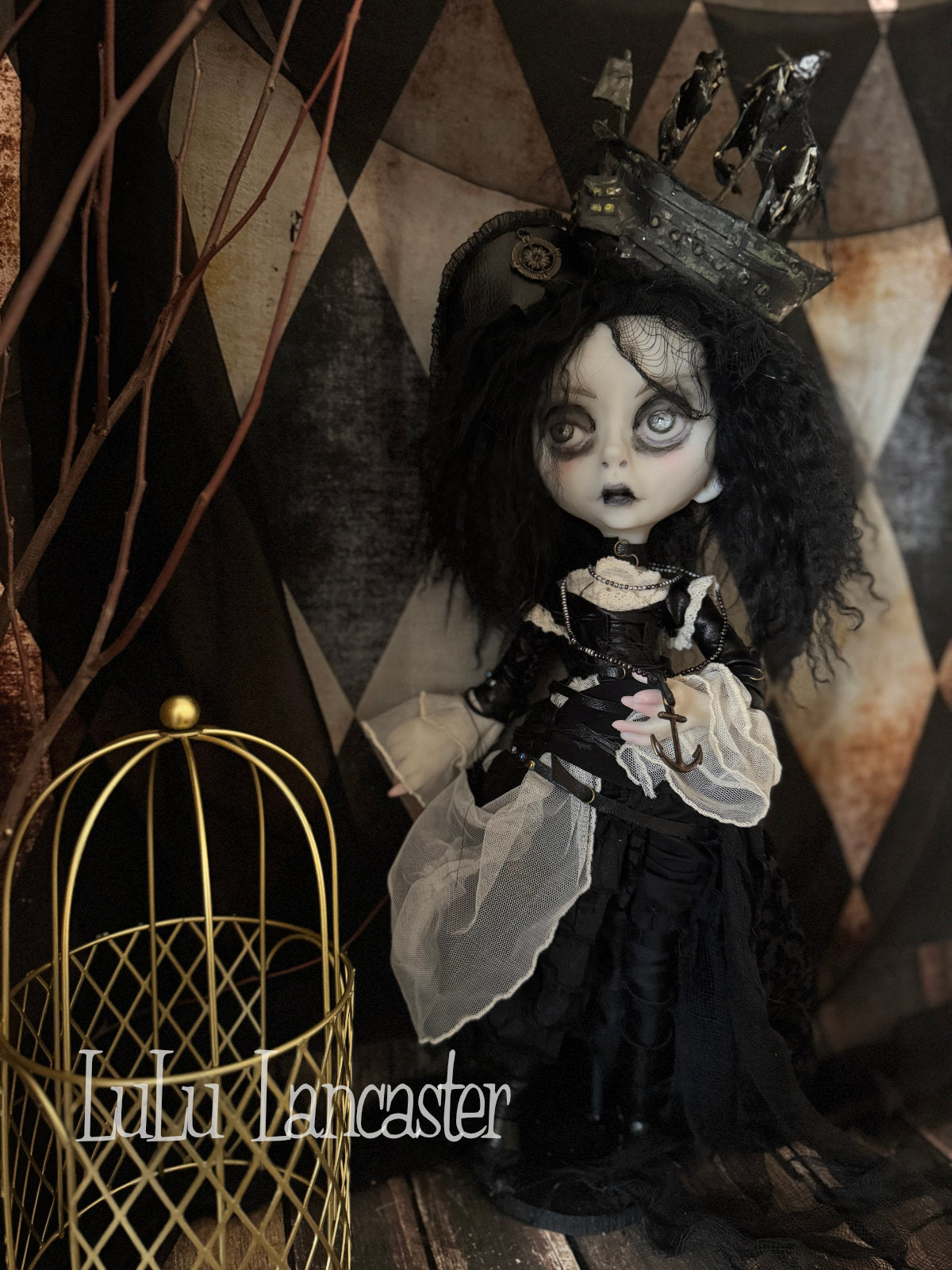 Black Pearl the Pirate  ~Original LuLu Lancaster Art Doll