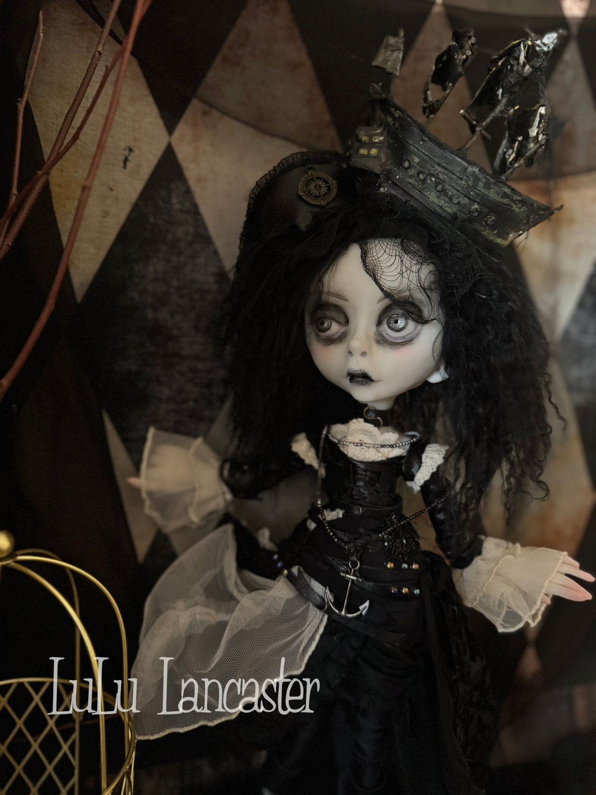 Black Pearl the Pirate  ~Original LuLu Lancaster Art Doll