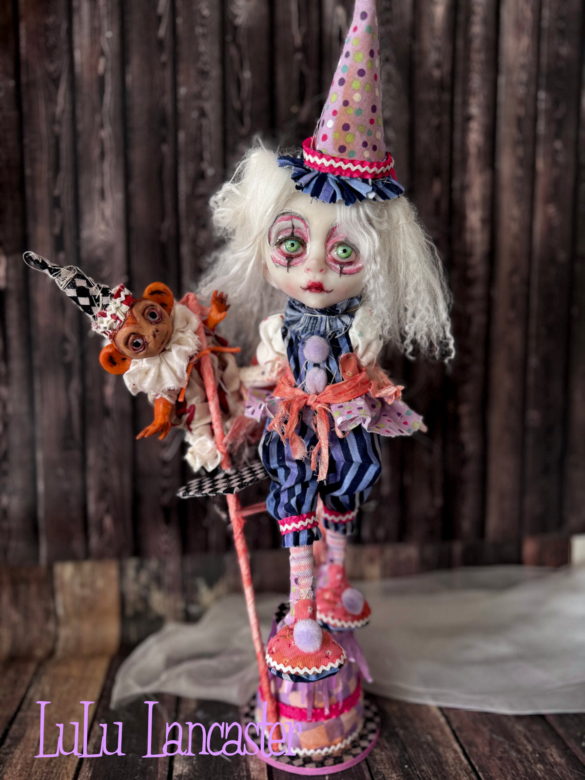 Bounce and Bop Clown Circus Mini Original LuLu Lancaster Art Doll