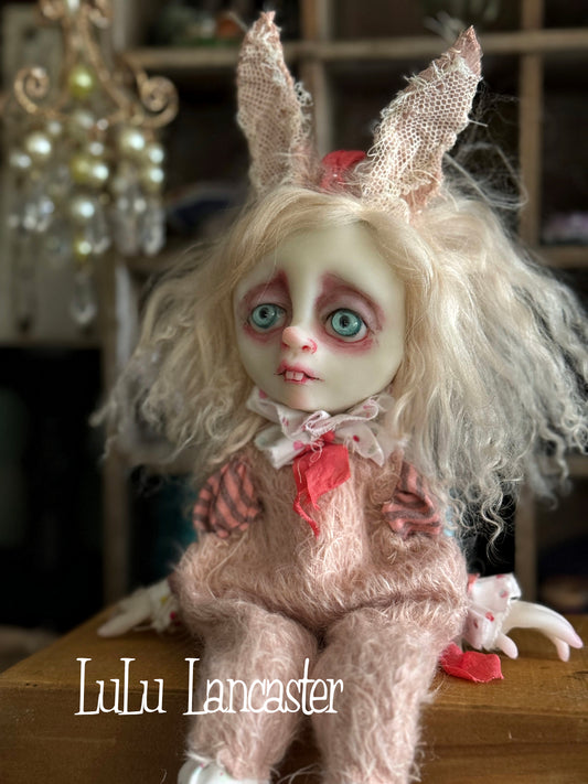 Carnation BunBun hanging Original LuLu Lancaster Art Doll
