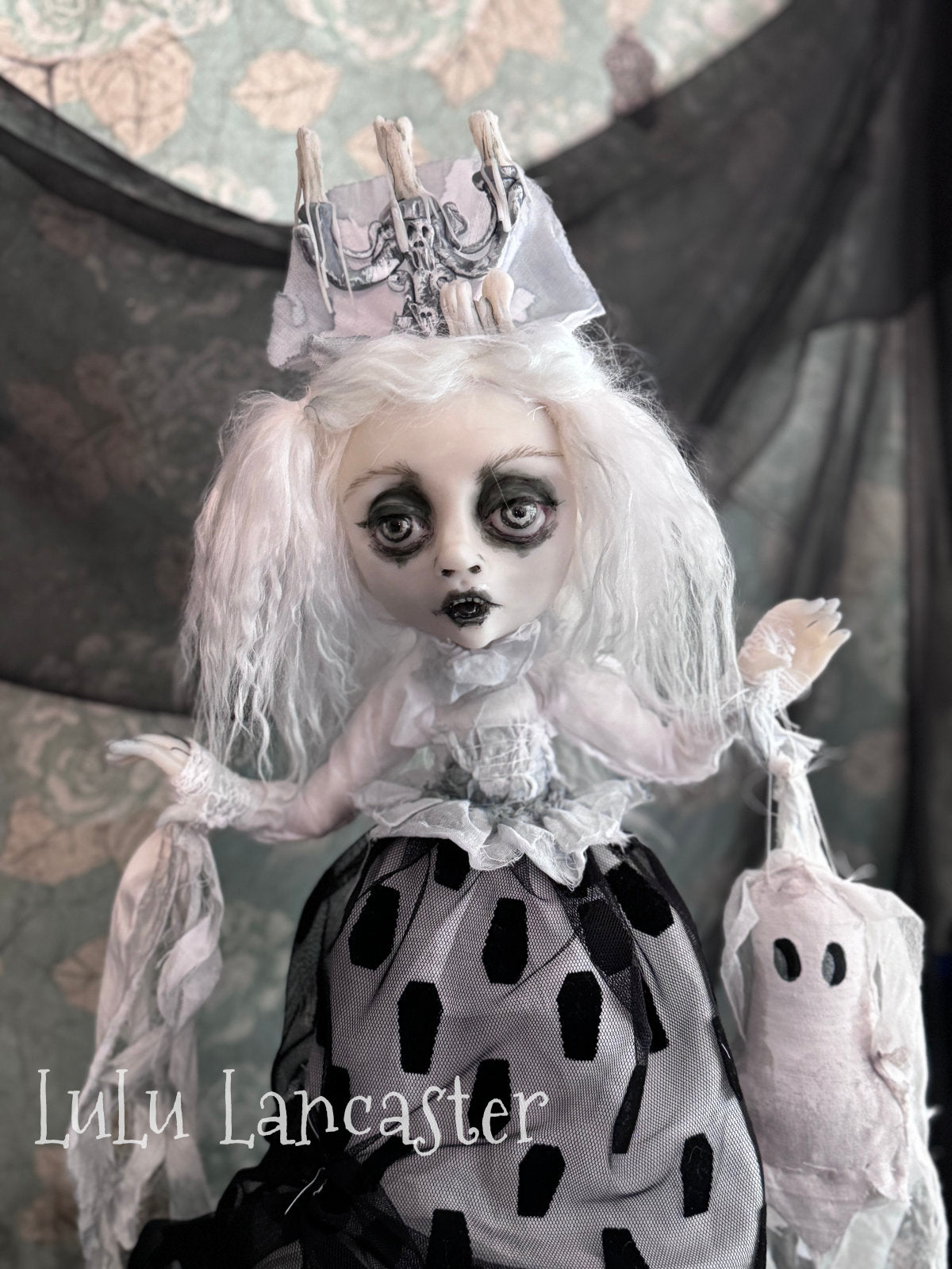 Chandra the Ghost Halloween Original LuLu Lancaster Art Dolls
