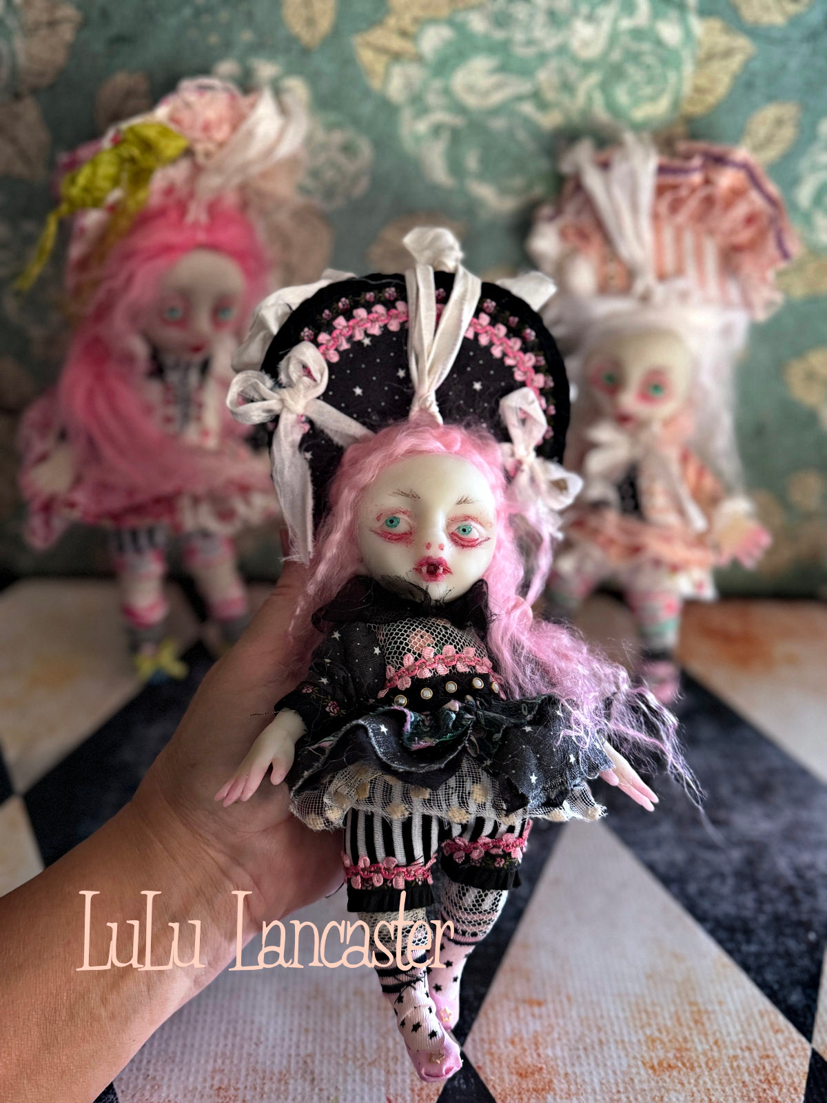 Mol Mini Biter hanging Valloween Original LuLu Lancaster Art Doll