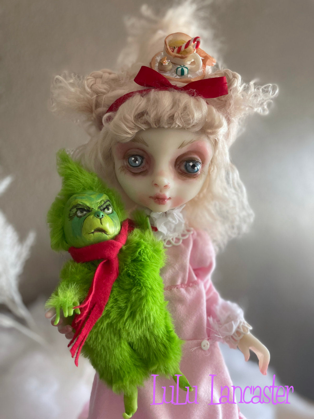 CindyLou and Baby Grinchy LuLu's Holiday Original LuLu Lancaster Art Doll
