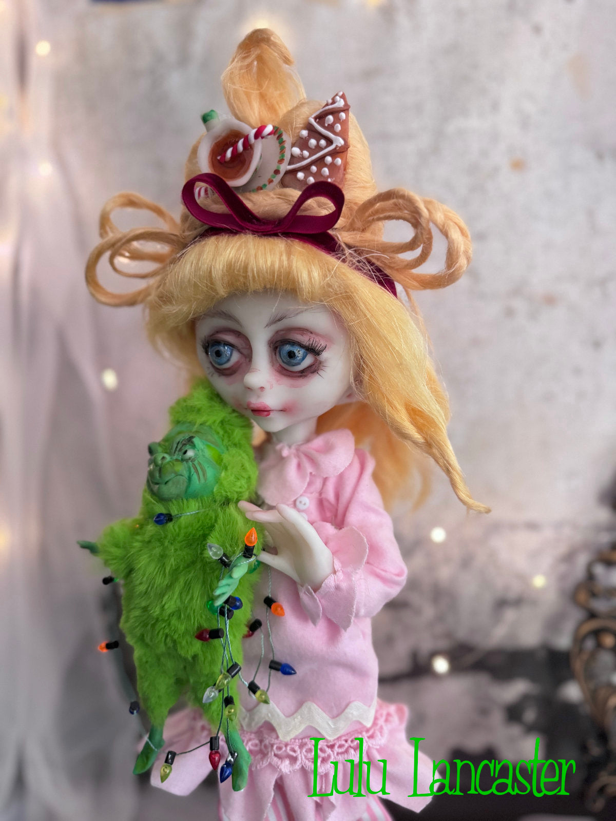 CindyLou and Baby Grinchy LuLu's Holiday Original LuLu Lancaster Art Doll