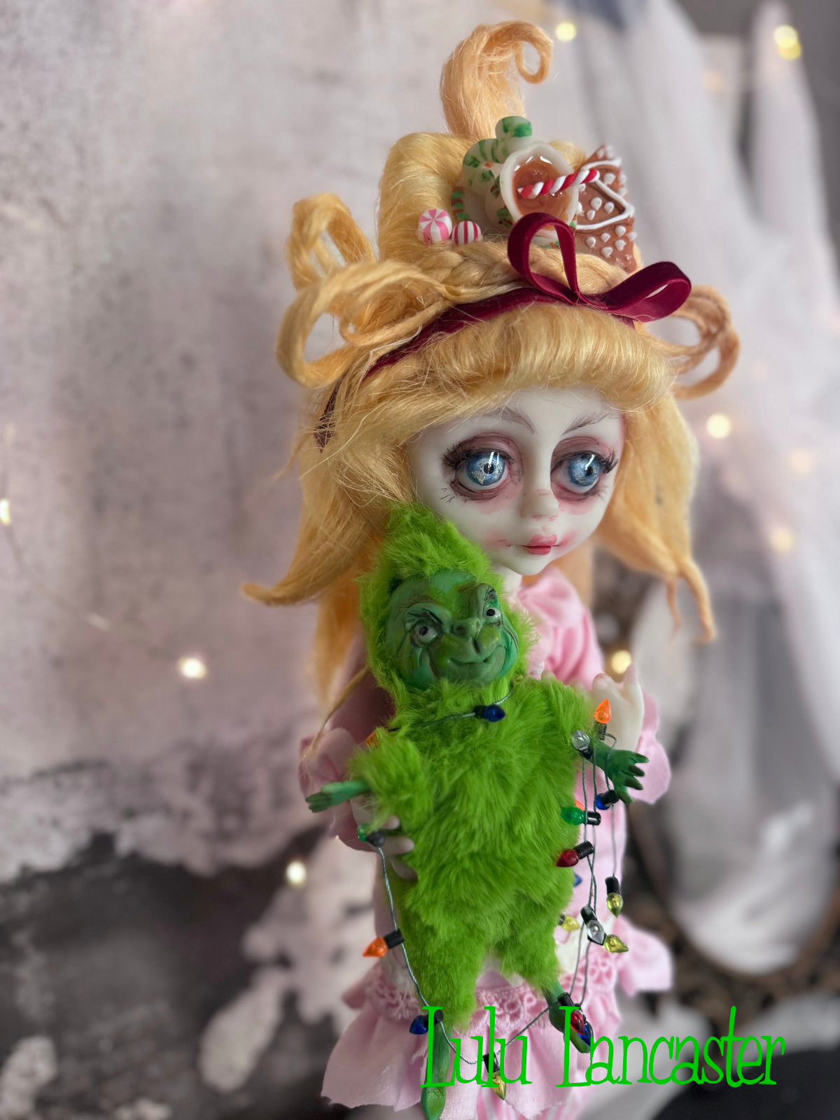 CindyLou and Baby Grinchy LuLu's Holiday Original LuLu Lancaster Art Doll