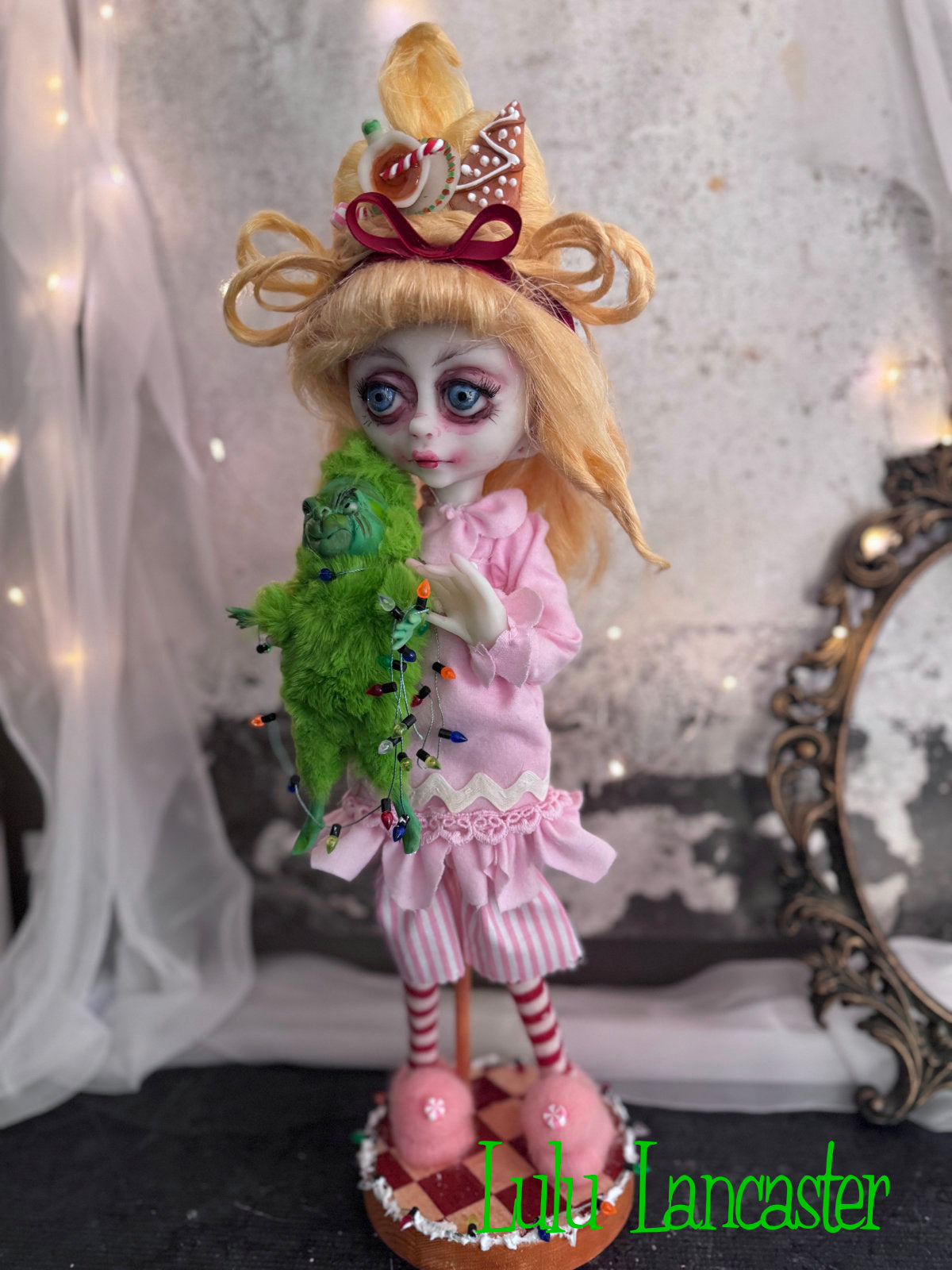CindyLou and Baby Grinchy LuLu's Holiday Original LuLu Lancaster Art Doll