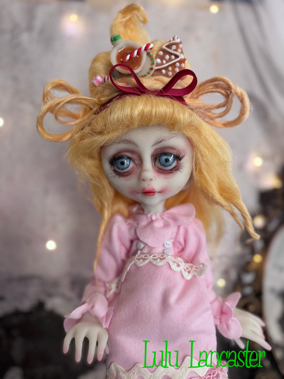 CindyLou and Baby Grinchy LuLu's Holiday Original LuLu Lancaster Art Doll