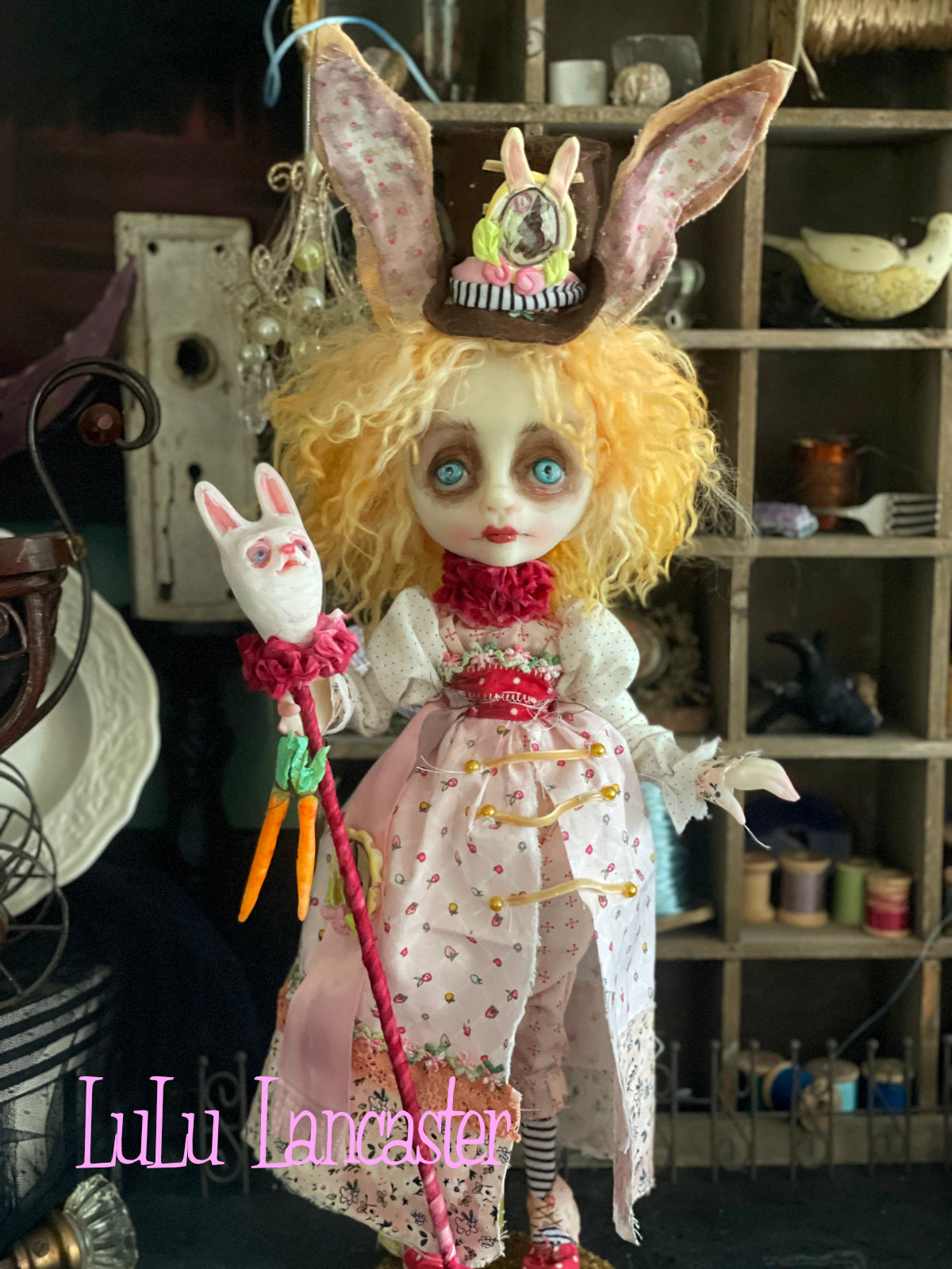 Clover Butters the Rabbit Original LuLu Lancaster Art Doll