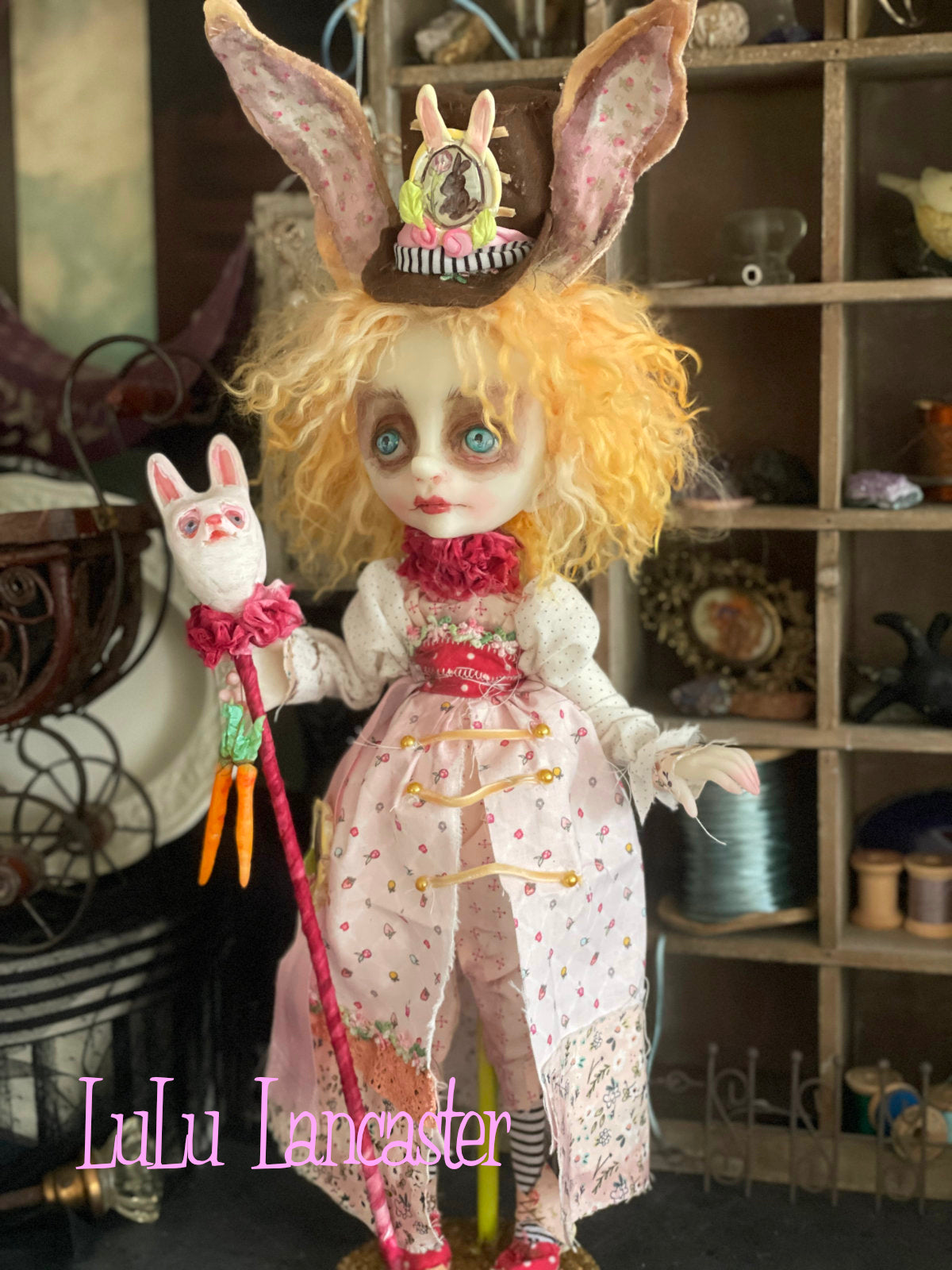 Clover Butters the Rabbit Original LuLu Lancaster Art Doll