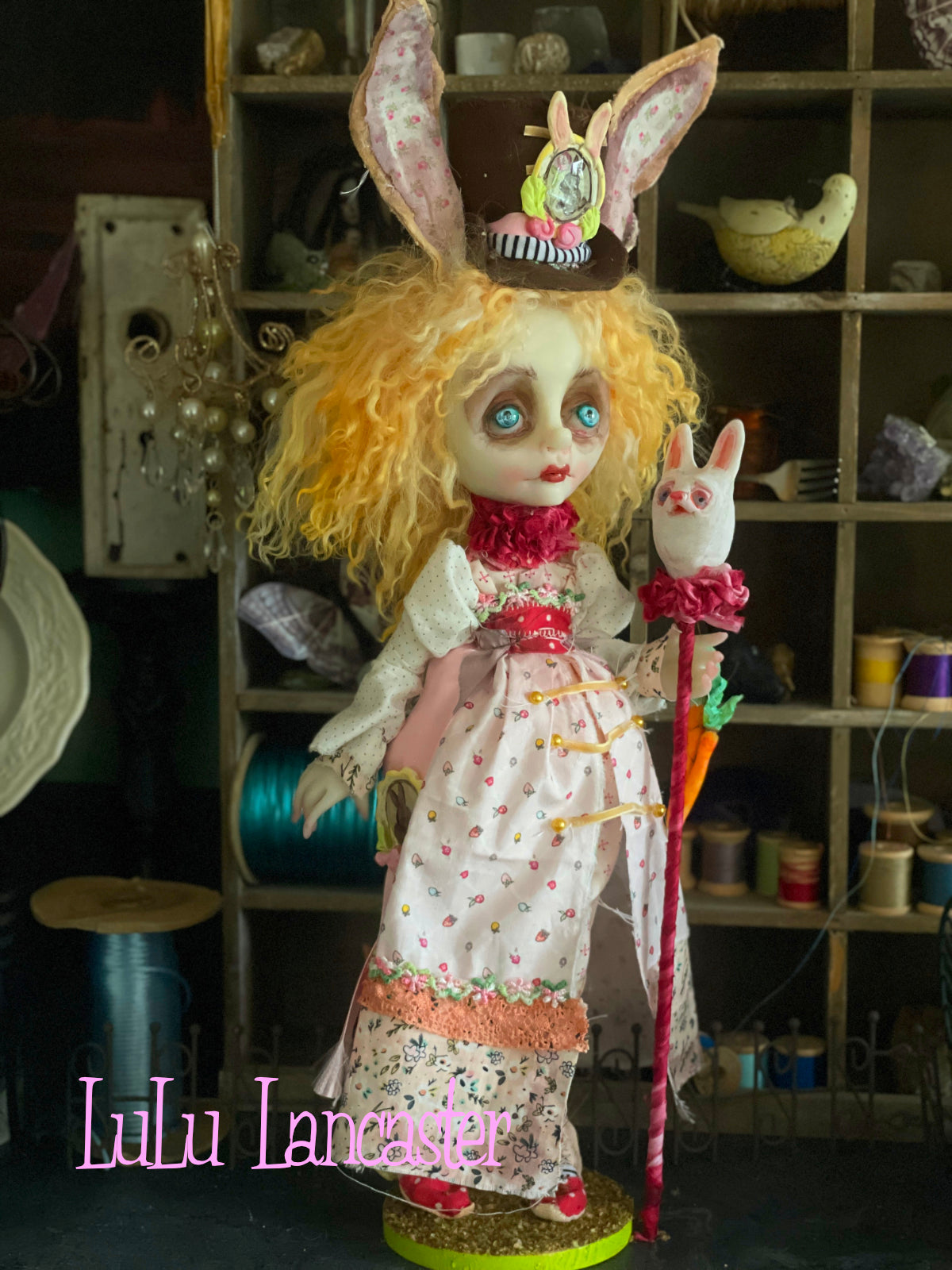 Clover Butters the Rabbit Original LuLu Lancaster Art Doll