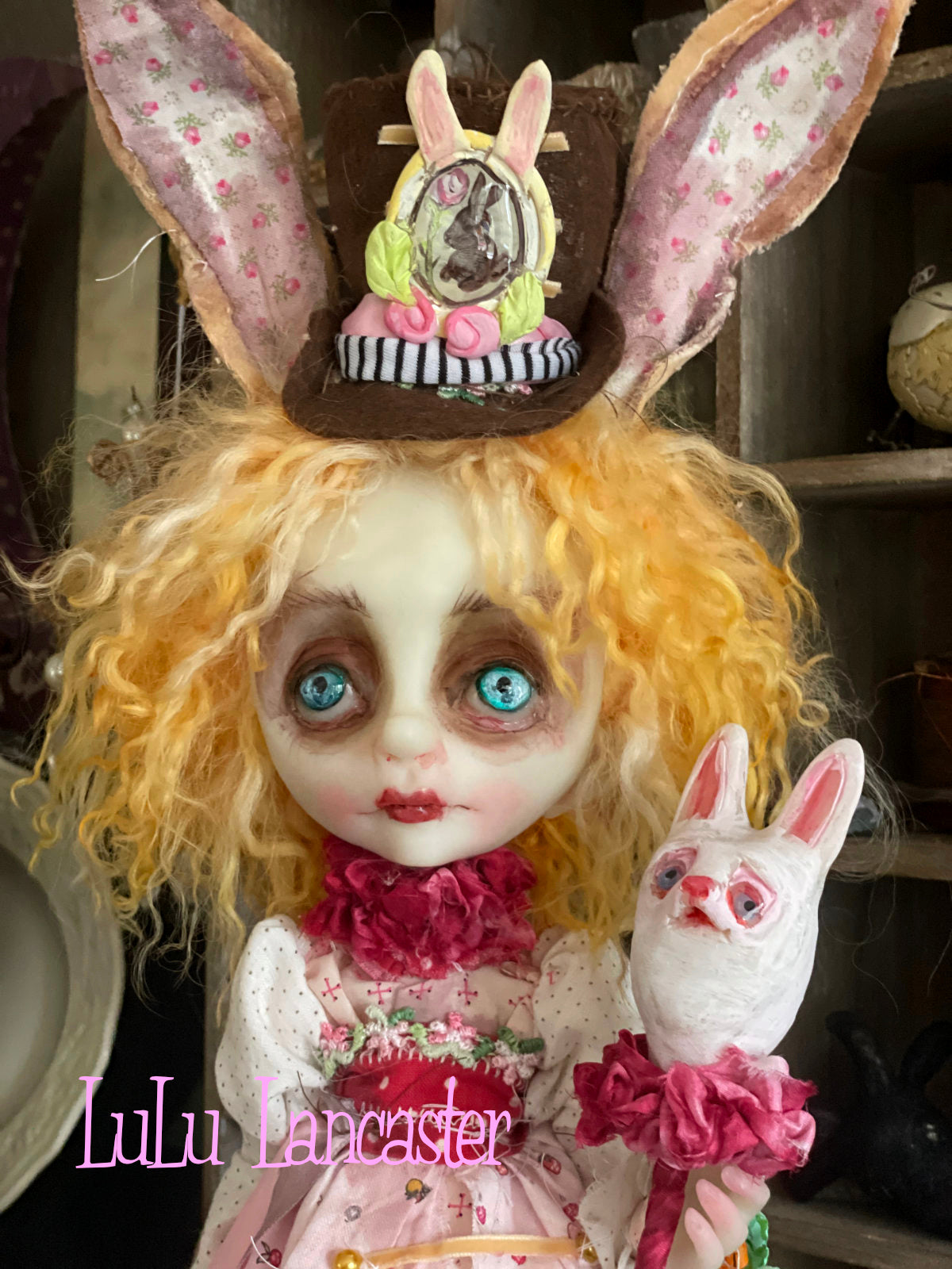 Clover Butters the Rabbit Original LuLu Lancaster Art Doll