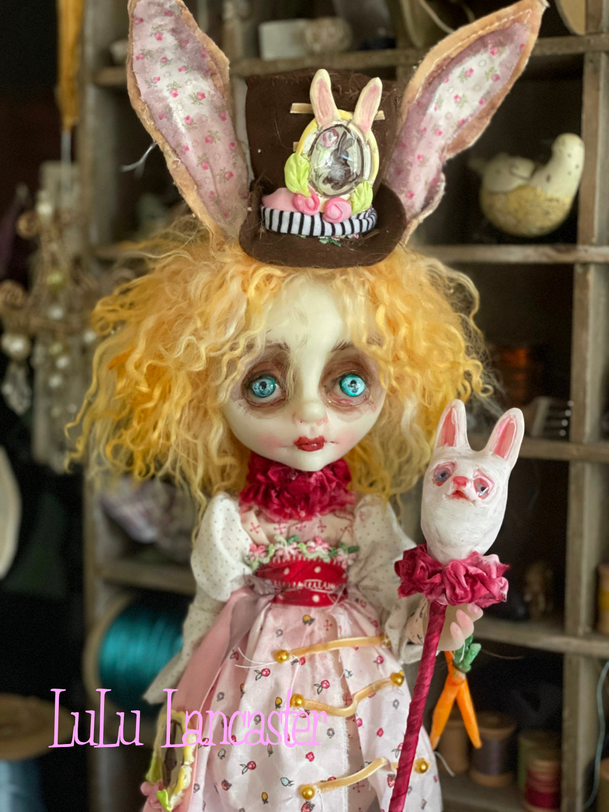Clover Butters the Rabbit Original LuLu Lancaster Art Doll