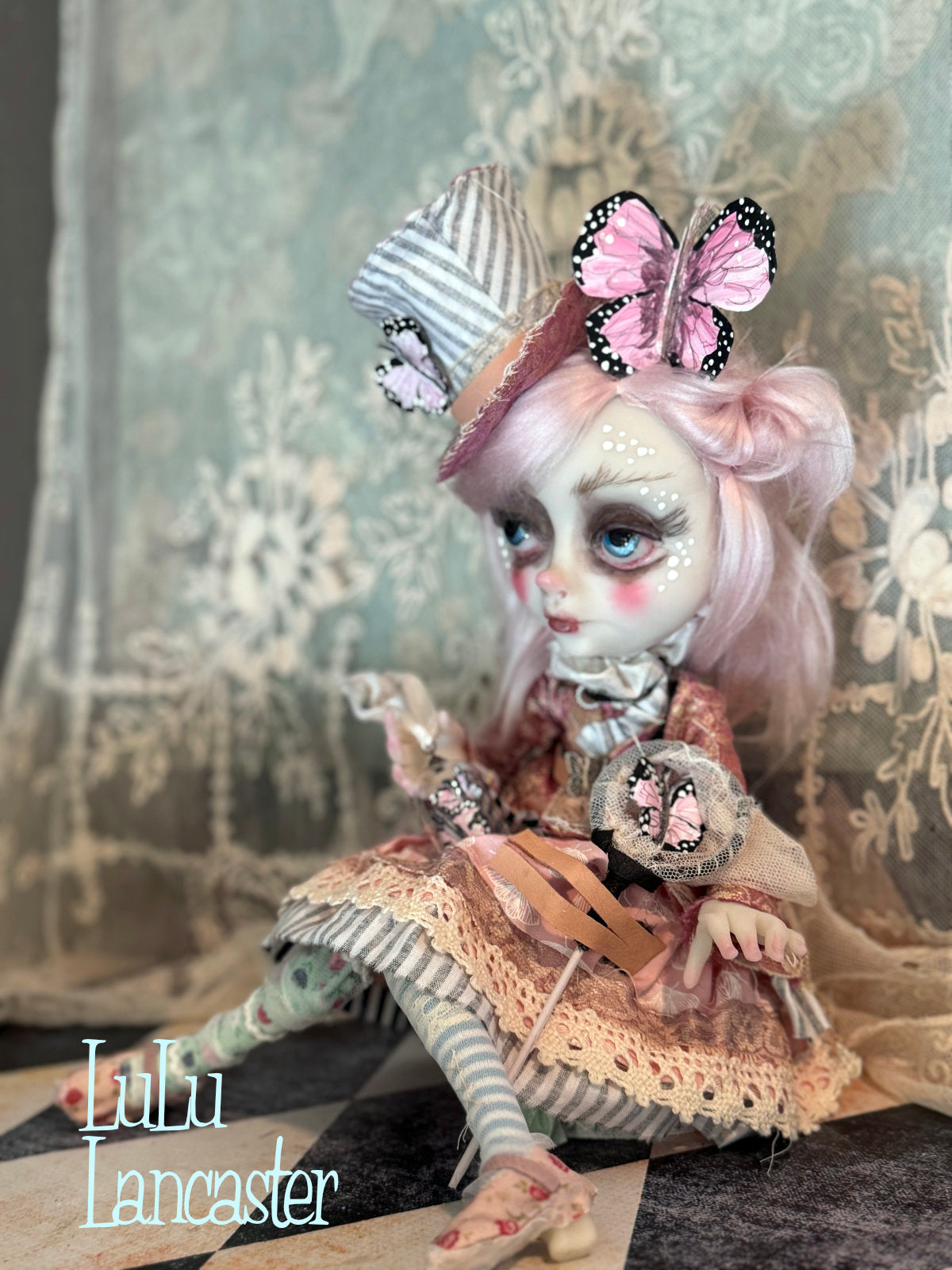 Coralynn  the Butterfly catcher Original LuLu Lancaster Art Doll