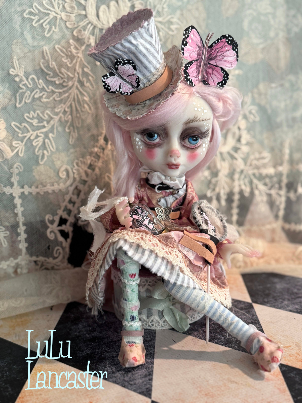 Coralynn  the Butterfly catcher Original LuLu Lancaster Art Doll