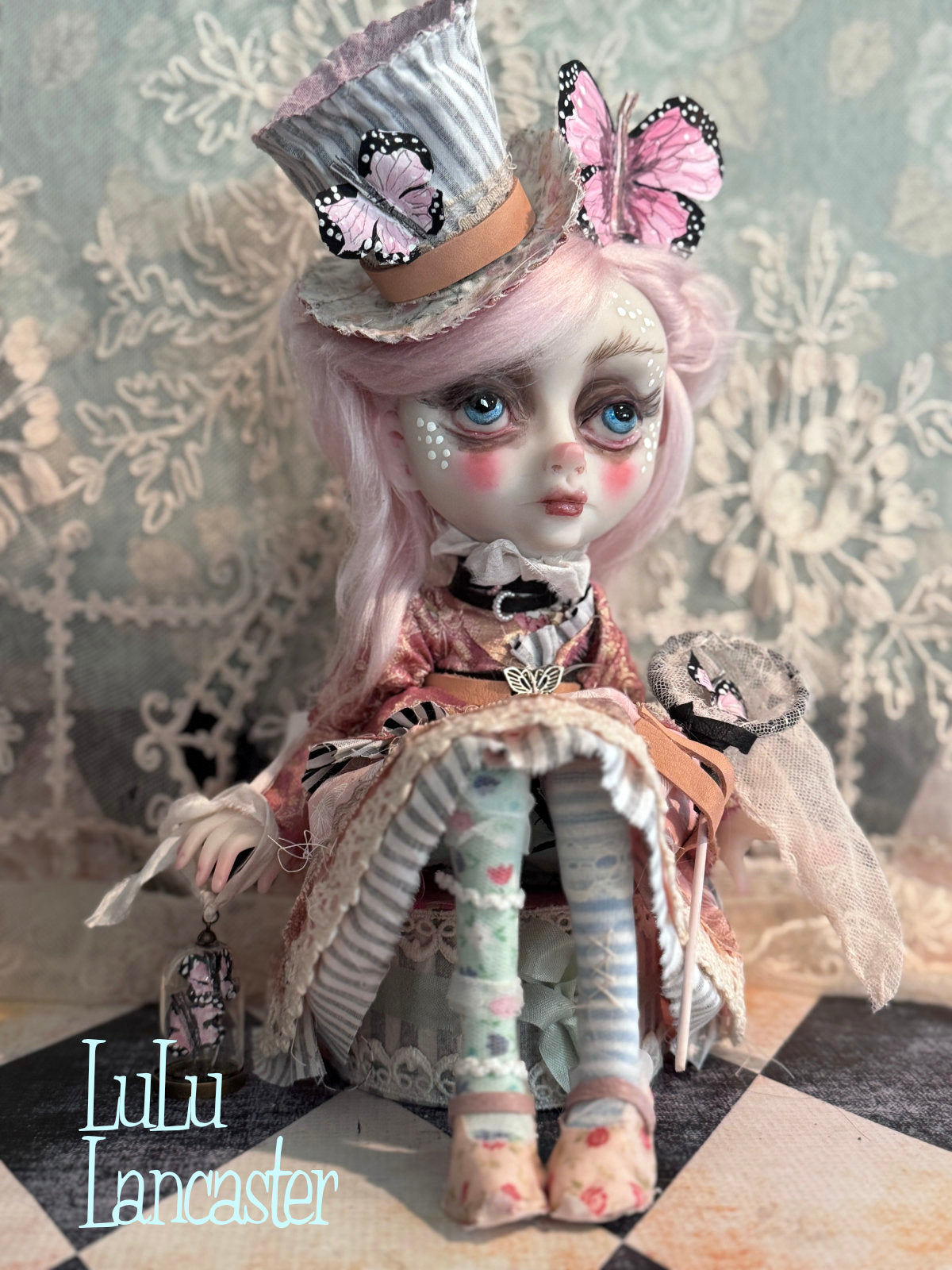 Coralynn  the Butterfly catcher Original LuLu Lancaster Art Doll