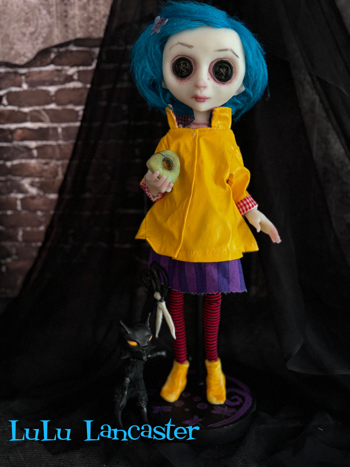 Coraline Button eyes~ Original LuLu Lancaster Art Doll