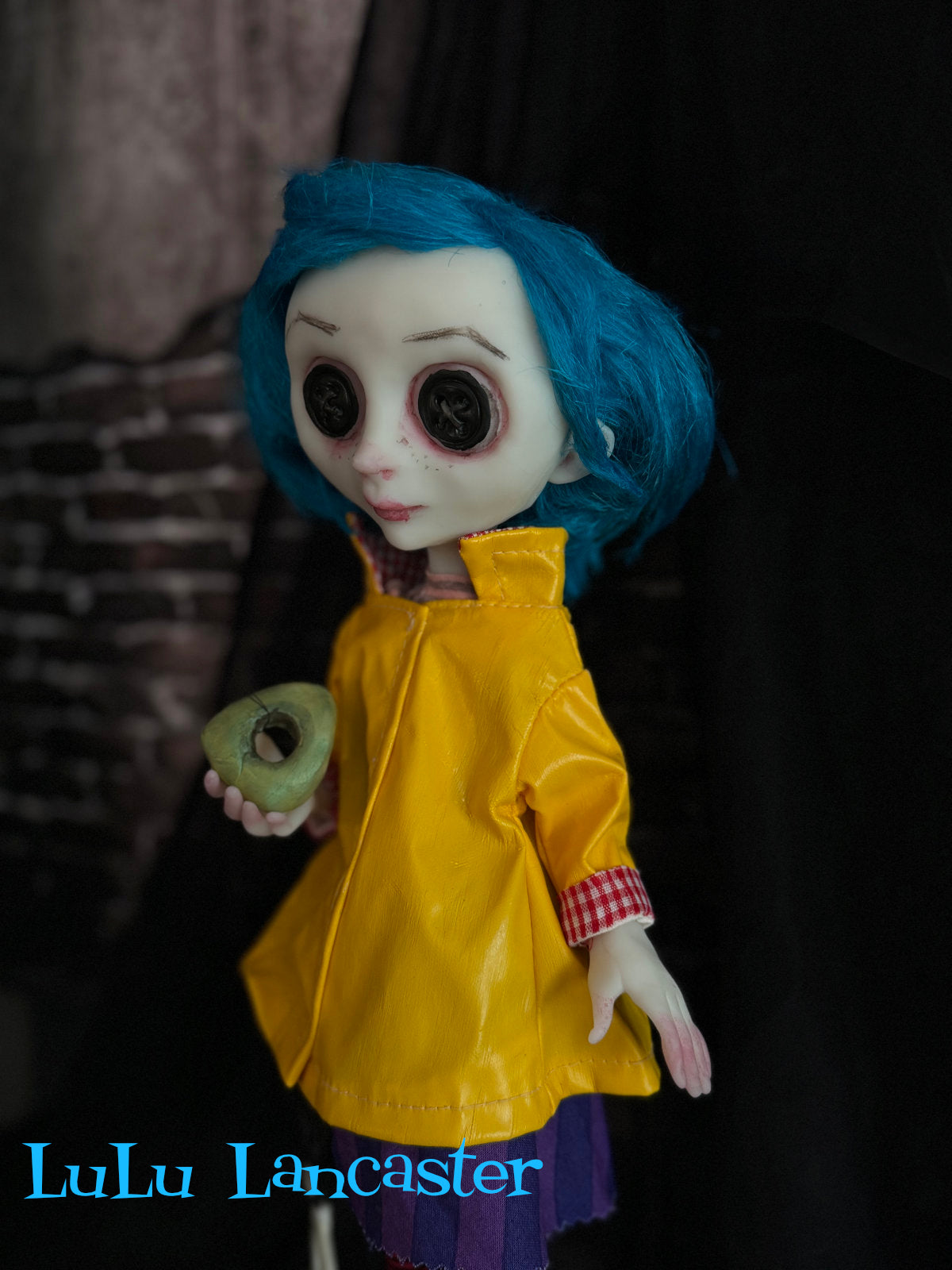 Coraline Button eyes~ Original LuLu Lancaster Art Doll