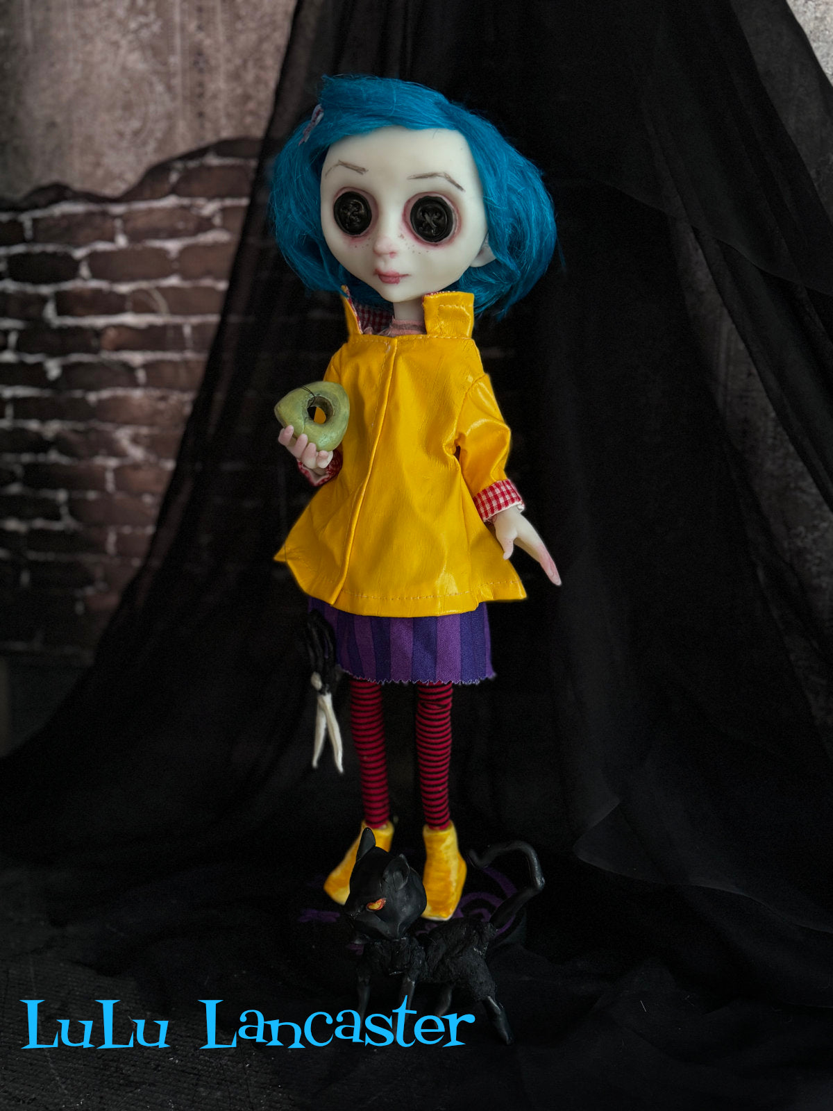 Coraline Button eyes~ Original LuLu Lancaster Art Doll