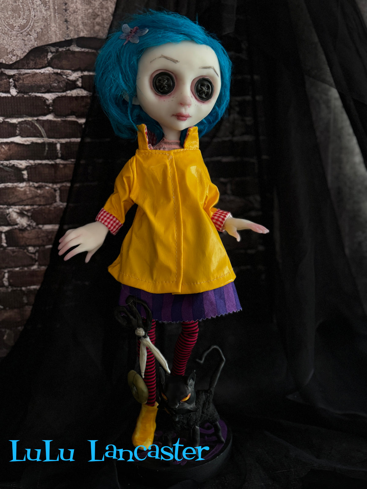 Coraline Button eyes~ Original LuLu Lancaster Art Doll