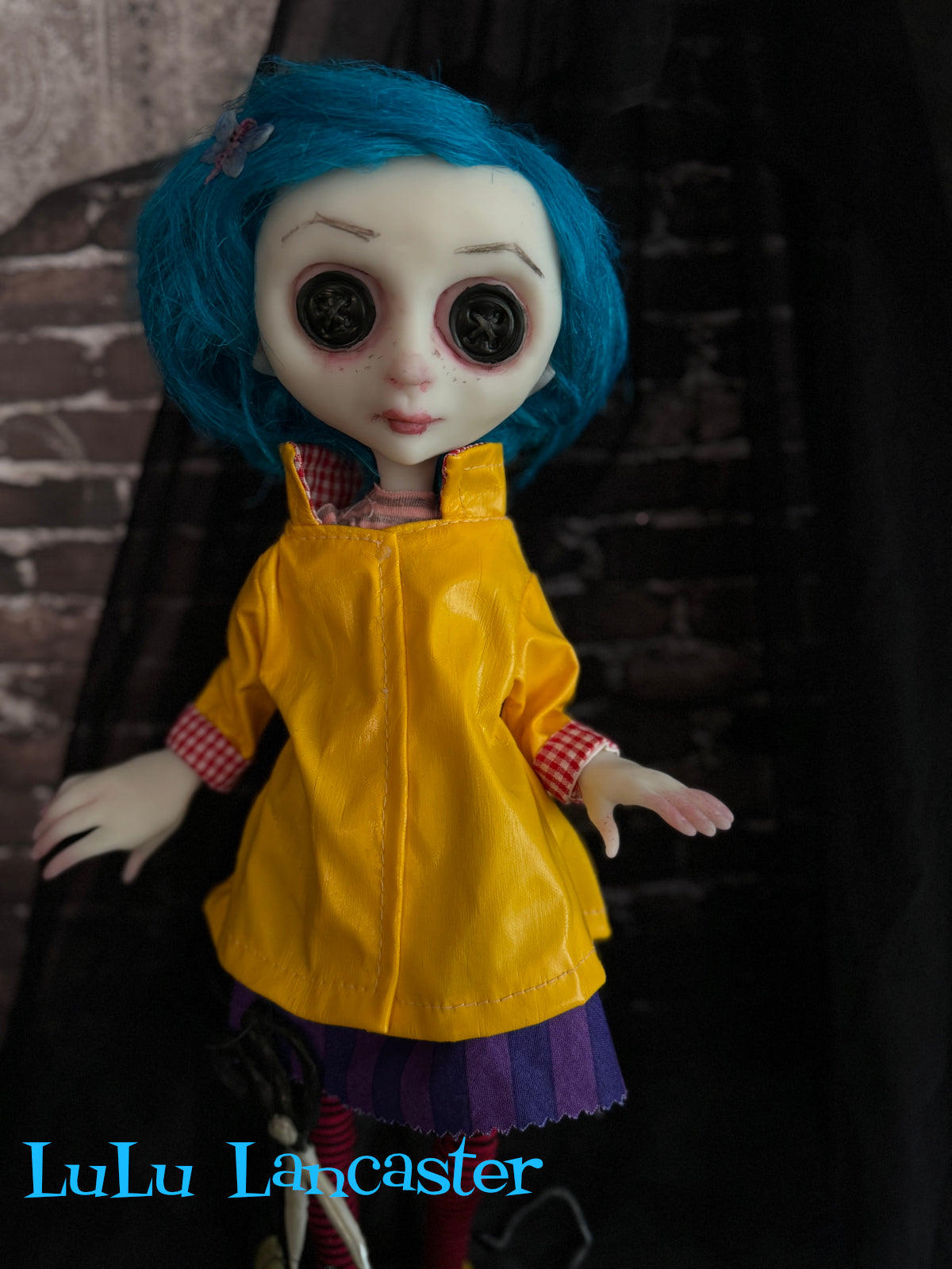 Coraline Button eyes~ Original LuLu Lancaster Art Doll