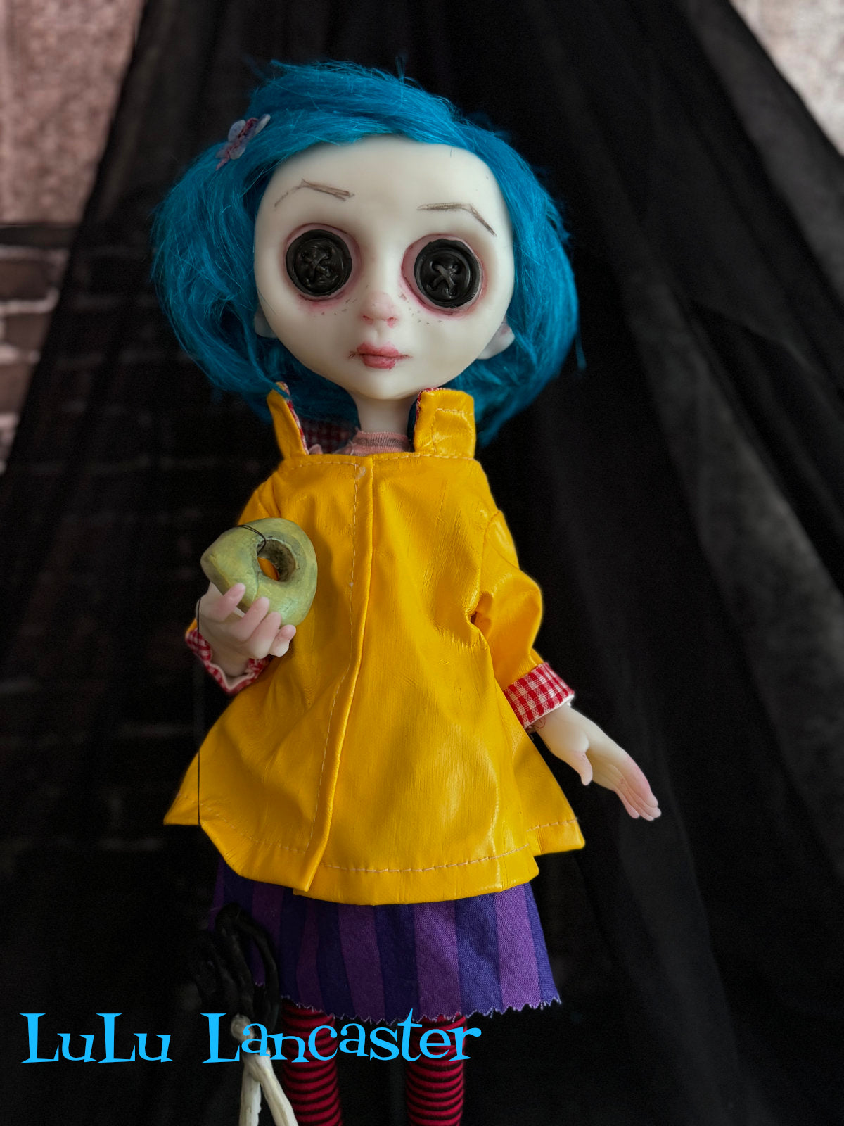 Coraline Button eyes~ Original LuLu Lancaster Art Doll