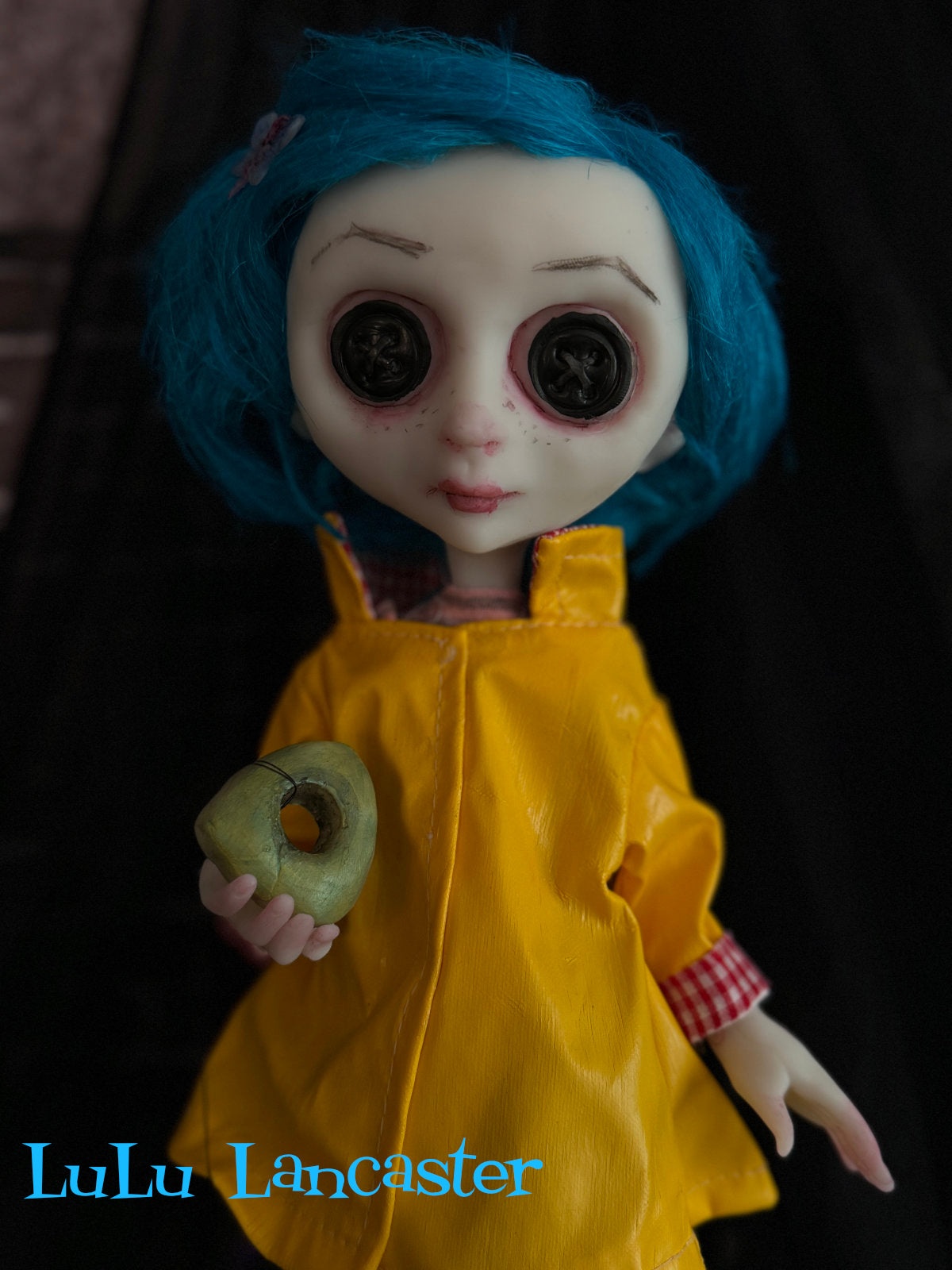 Coraline Button eyes~ Original LuLu Lancaster Art Doll