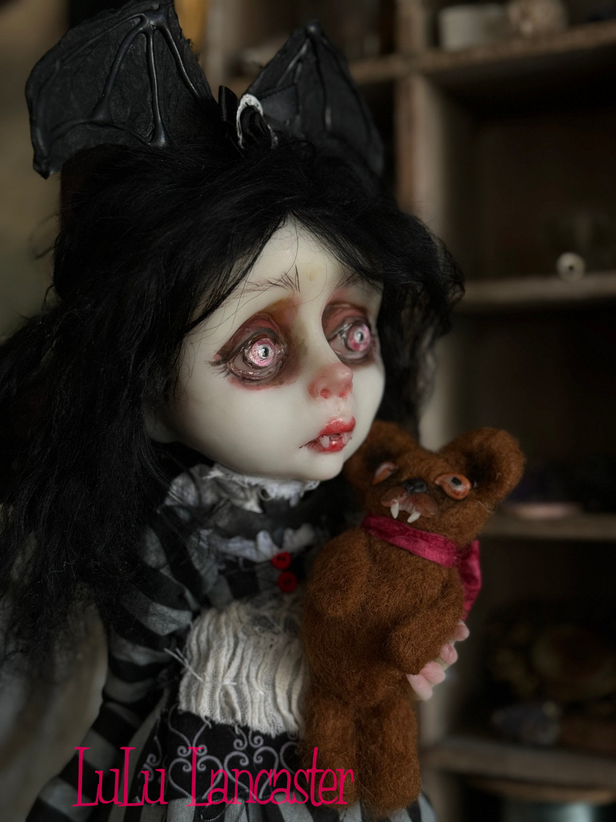 Dreary Darlene the Vampire Girl Original LuLu Lancaster Art Doll