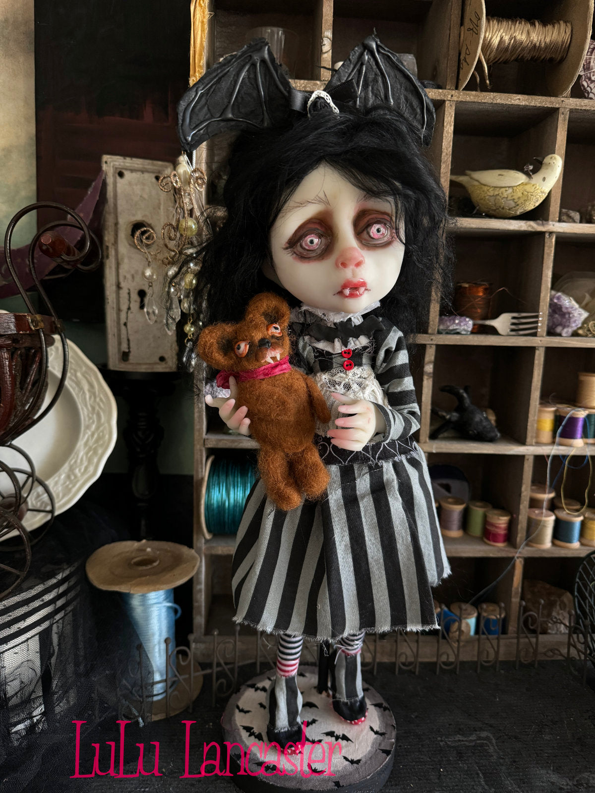 Dreary Darlene the Vampire Girl Original LuLu Lancaster Art Doll