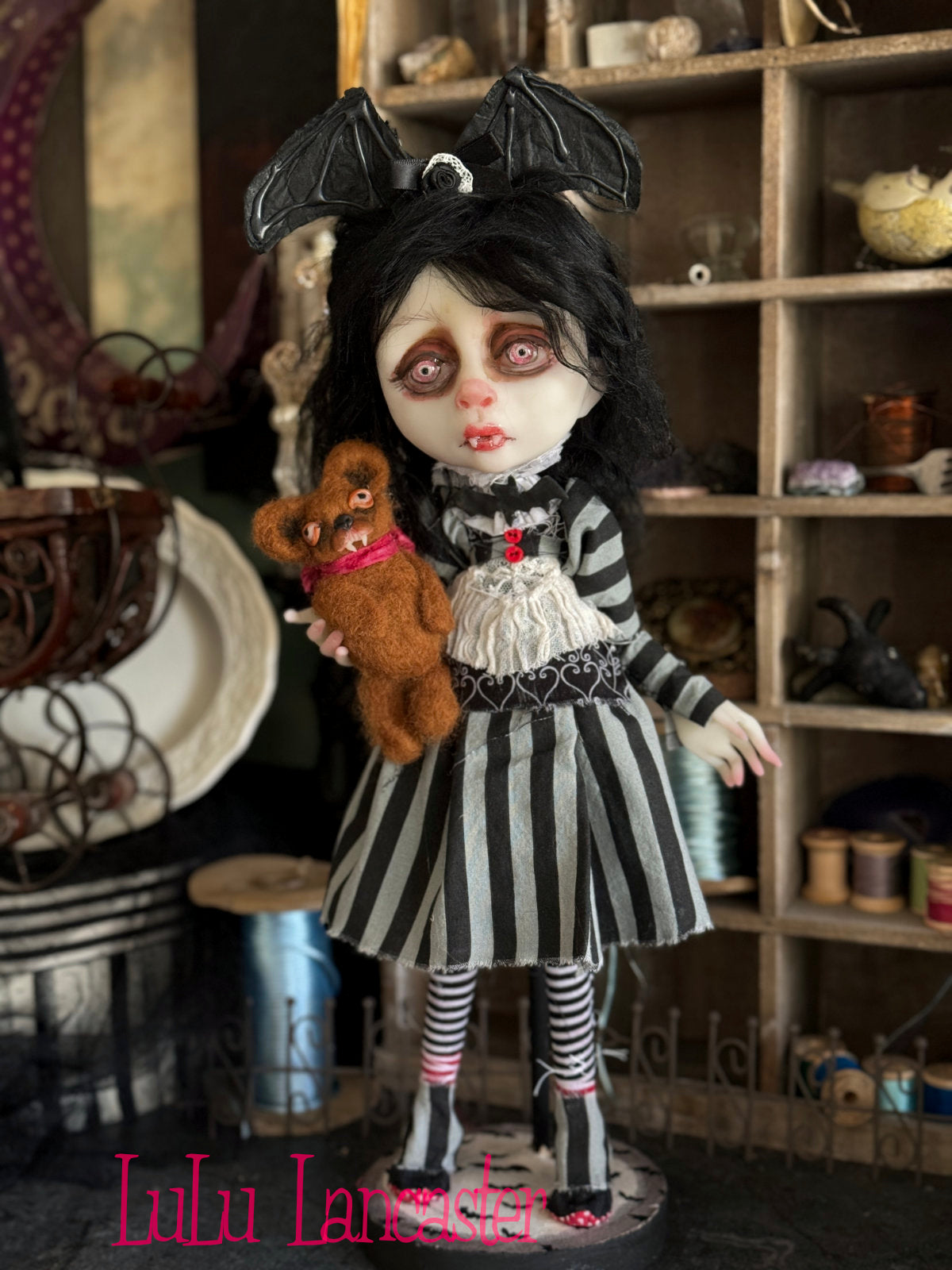 Dreary Darlene the Vampire Girl Original LuLu Lancaster Art Doll