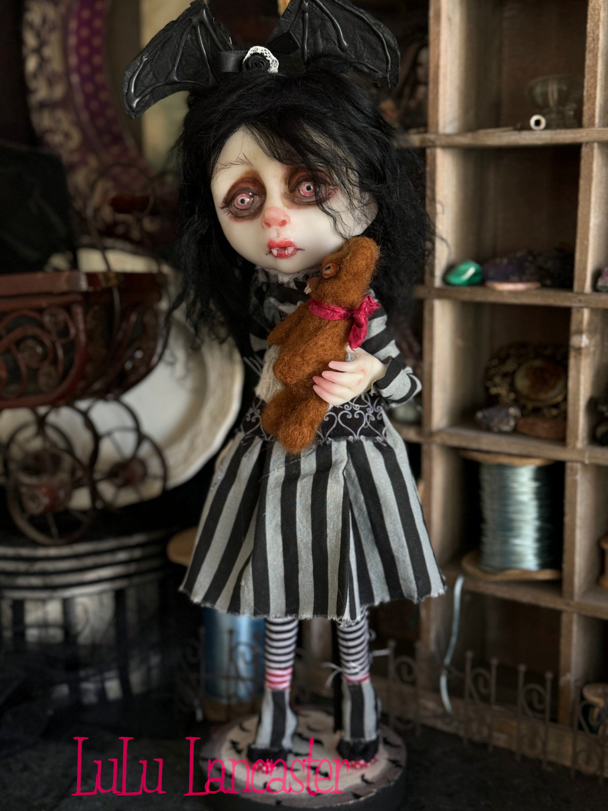 Dreary Darlene the Vampire Girl Original LuLu Lancaster Art Doll
