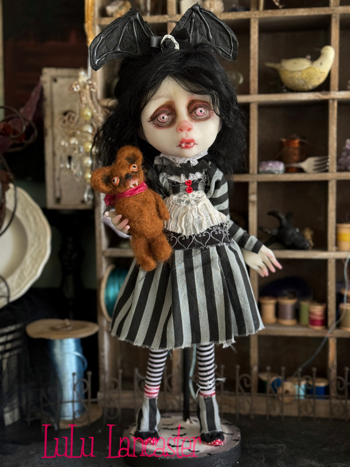 Dreary Darlene the Vampire Girl Original LuLu Lancaster Art Doll