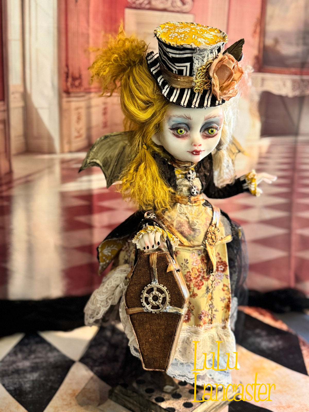 Elowen Gearheart Steampunk Vampire~ Original Lulu Lancaster Art Doll