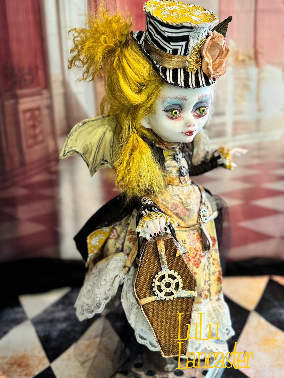Elowen Gearheart Steampunk Vampire~ Original Lulu Lancaster Art Doll