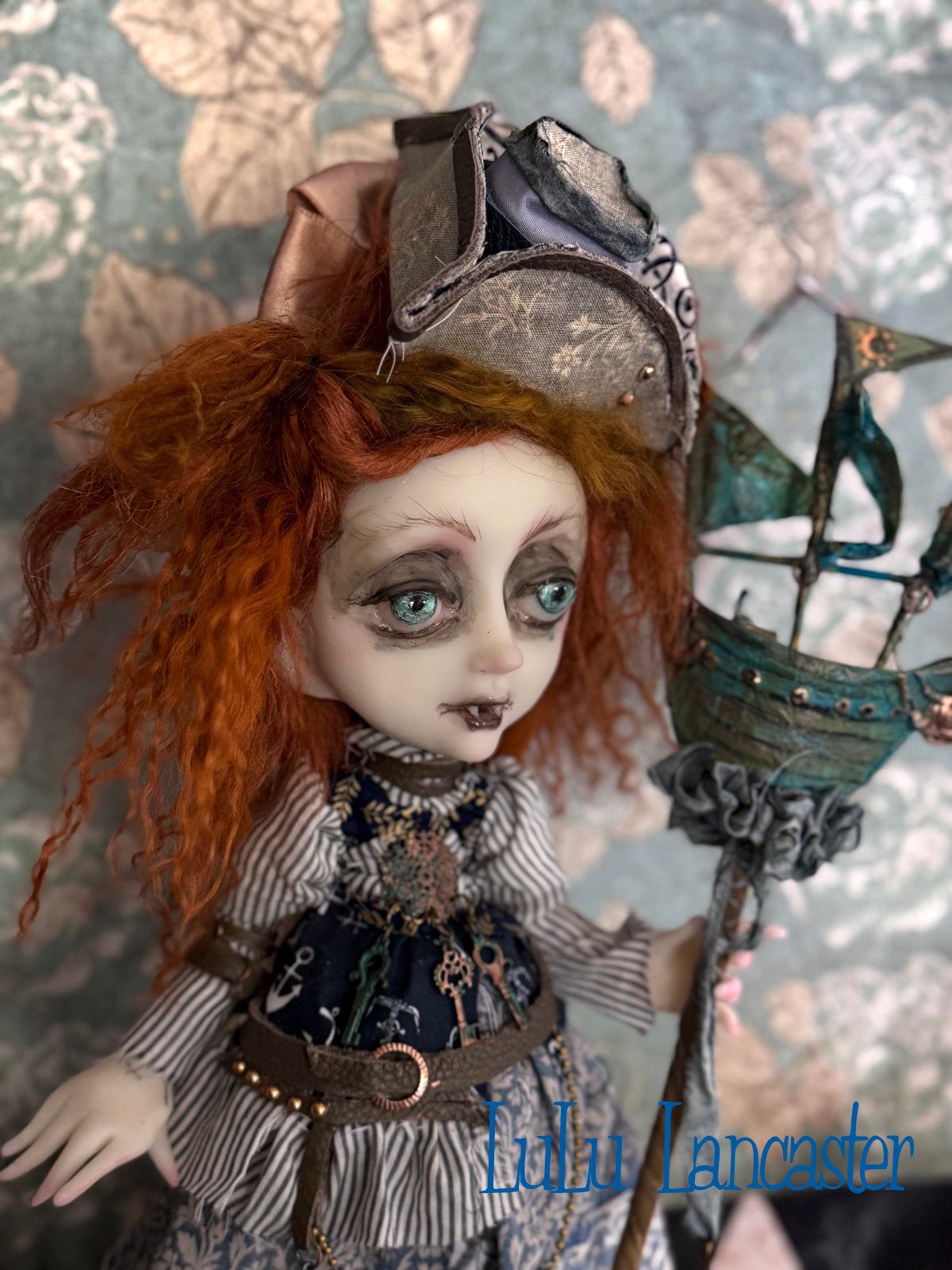 Embark the Nautical Steampunk traveling Vampire Original LuLu Lancaster Art Doll