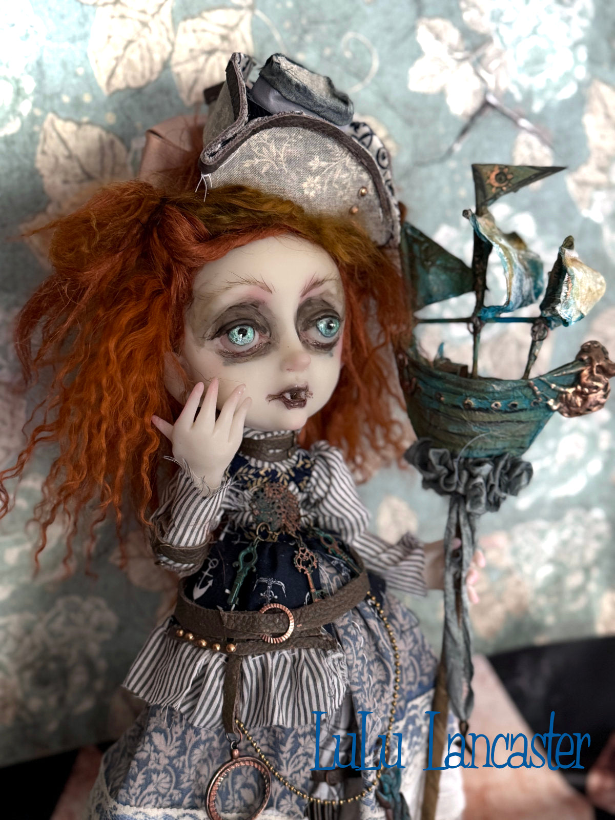 Embark the Nautical Steampunk traveling Vampire Original LuLu Lancaster Art Doll