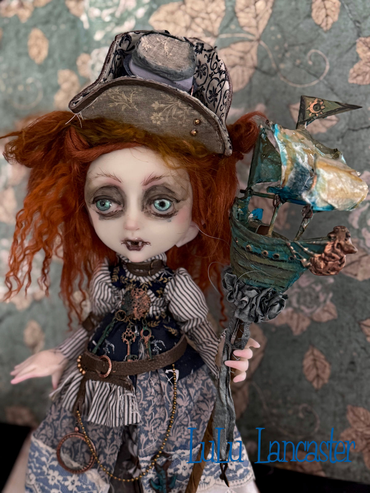 Embark the Nautical Steampunk traveling Vampire Original LuLu Lancaster Art Doll