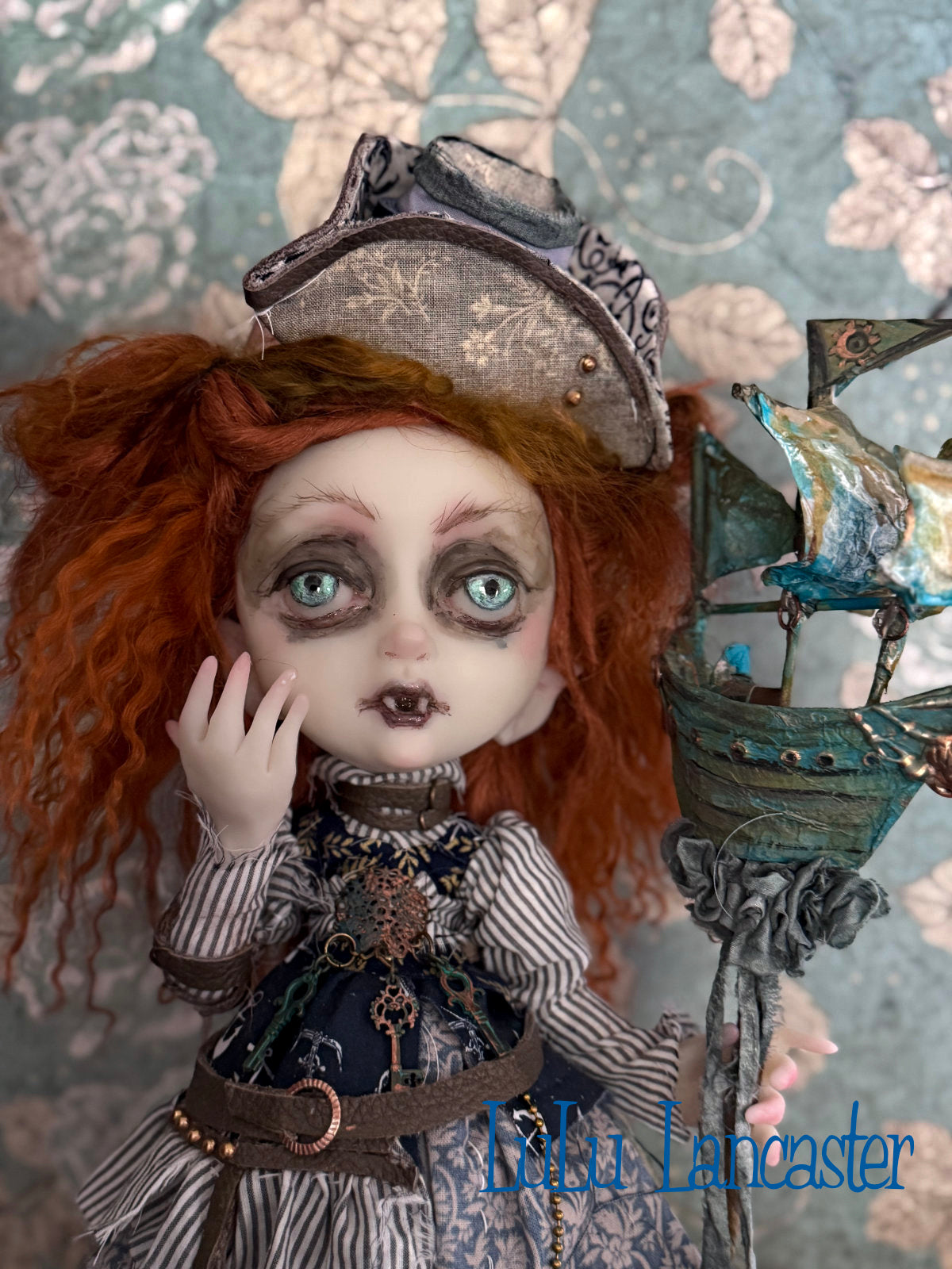Embark the Nautical Steampunk traveling Vampire Original LuLu Lancaster Art Doll