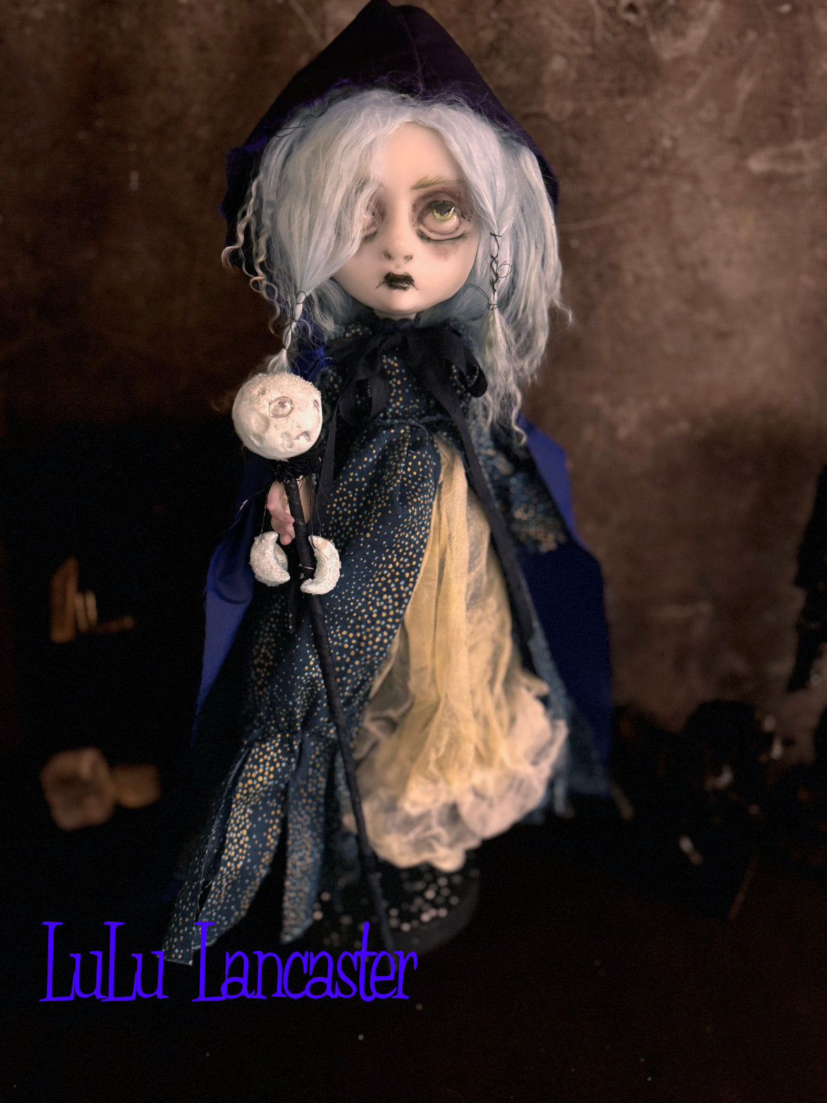 Esmeray the Midnight Witch Original LuLu Lancaster Art Doll