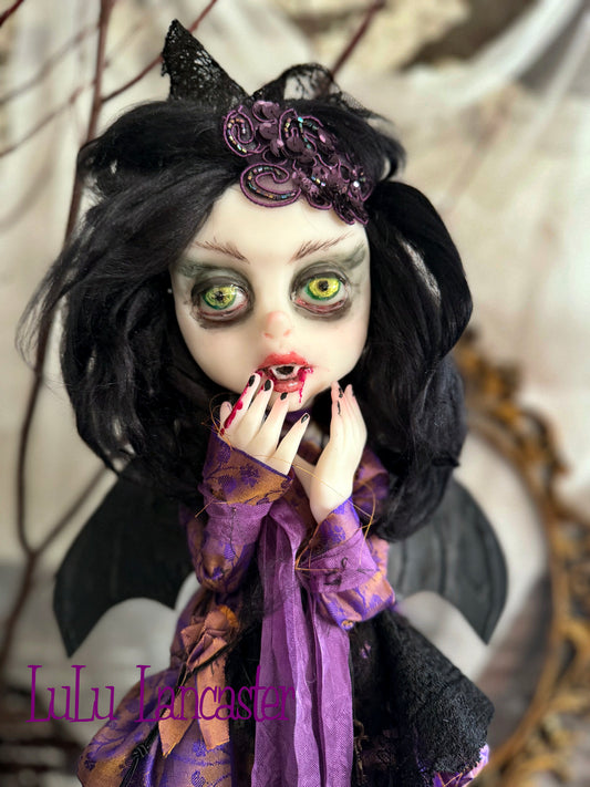 Evanora the Vampire Bat Halloween ~Original LuLu Lancaster Art Doll